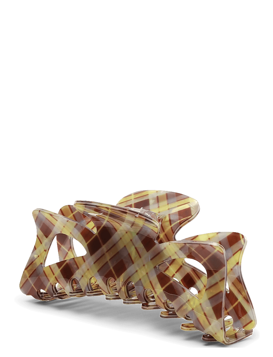 SUI AVA - Bow Tartan Giga - hårspænde - brown/yellow - 0