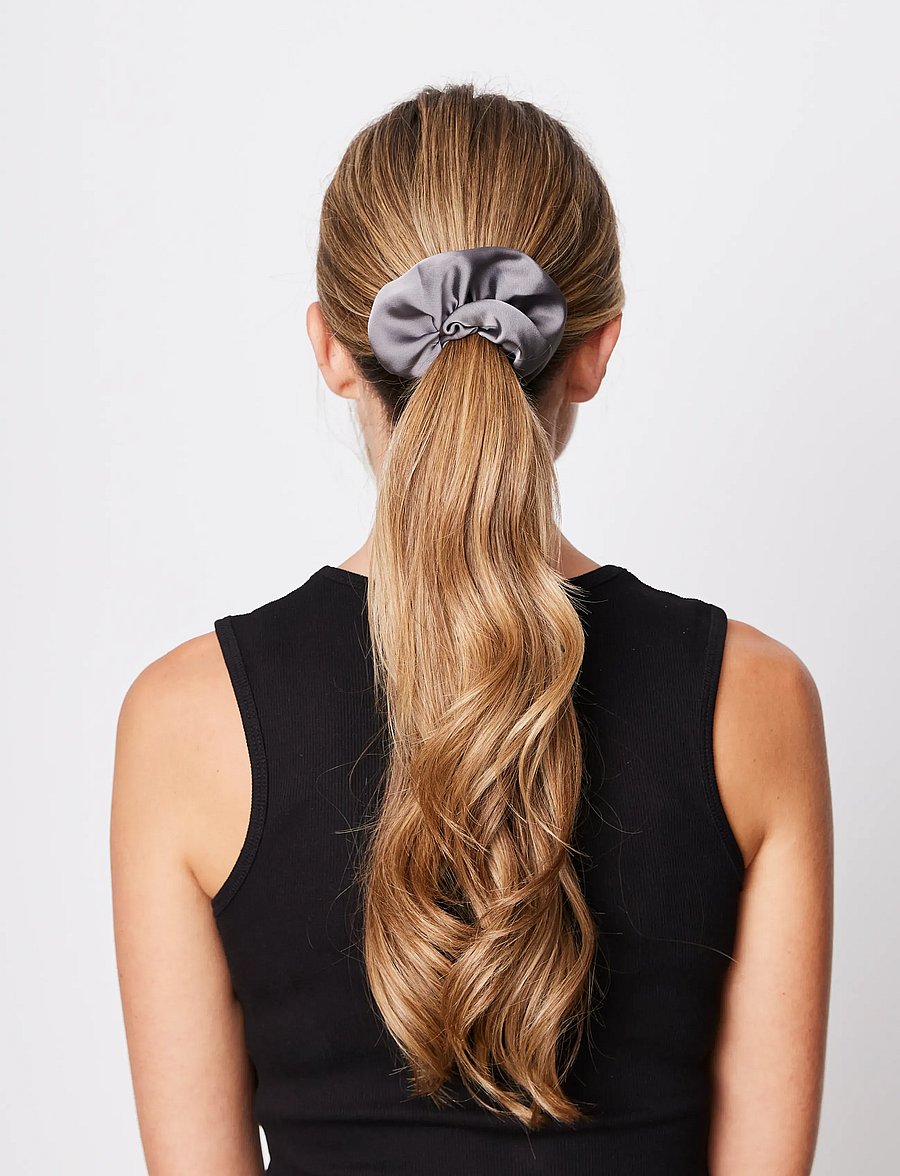 SUI AVA - 3-Pack Ribbon Scrunchies - hårbånd og hårsnore - beige // grey // - 0