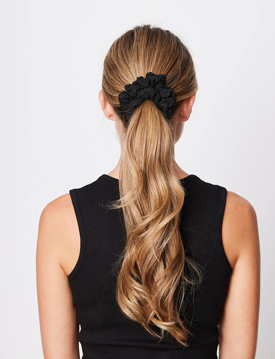 SUI AVA - 3-Pack Cringle Ribbon Scrunchies - hårbånd og hårsnore - cream // taupe / - 3