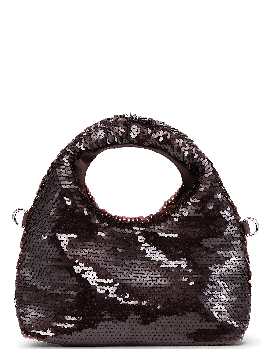 SUI AVA - Mini Hobo Sequin Bag - special occasions - dark brown - 0