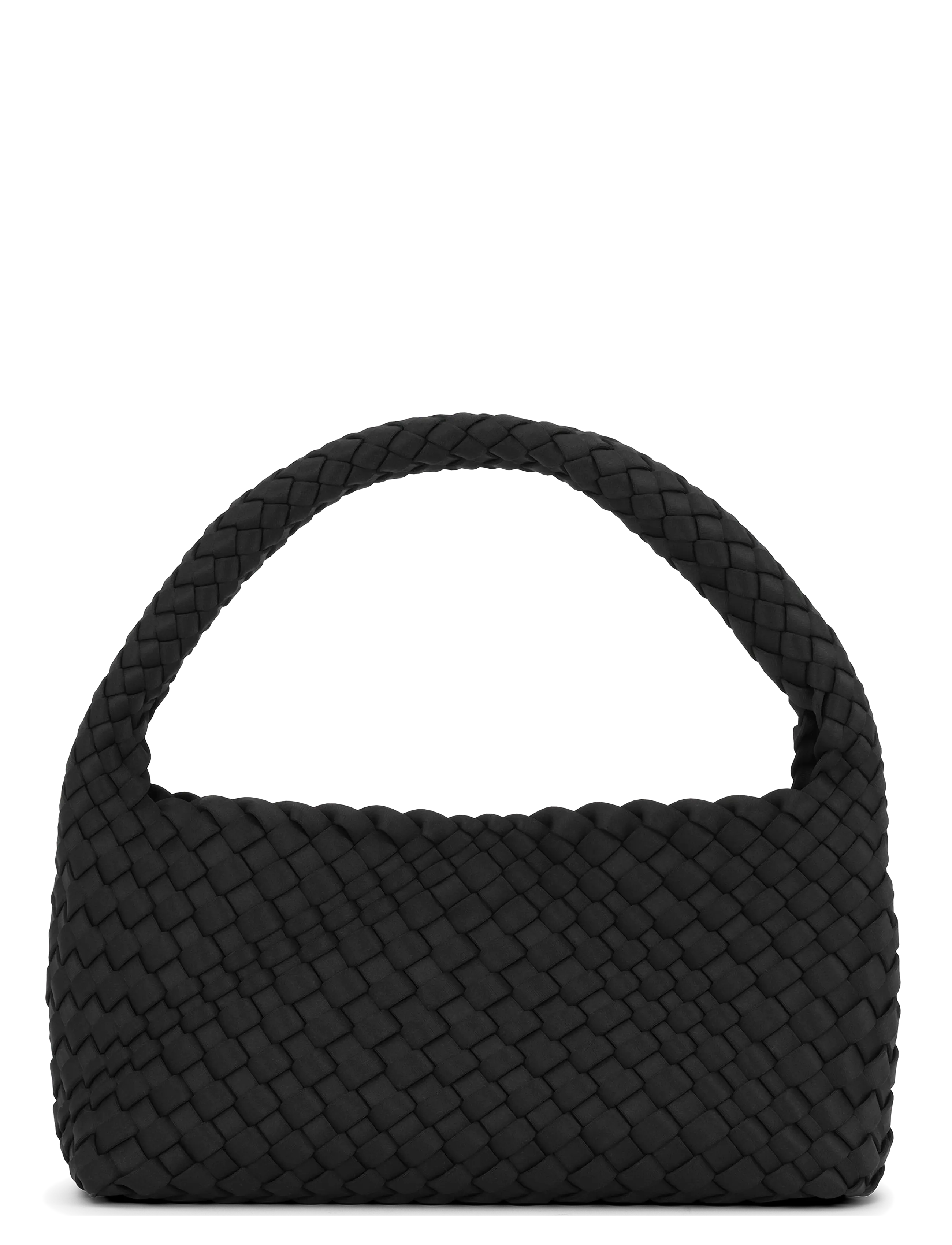 SUI AVA Woven Scuba Mini Bag + Pouch - Special Occasions - BLACK / black