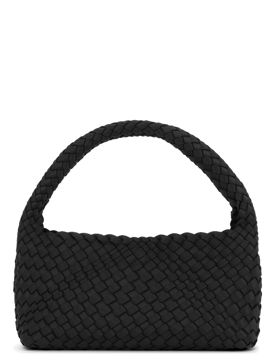 SUI AVA - Woven Scuba Mini Bag + Pouch - special occasions - black - 0