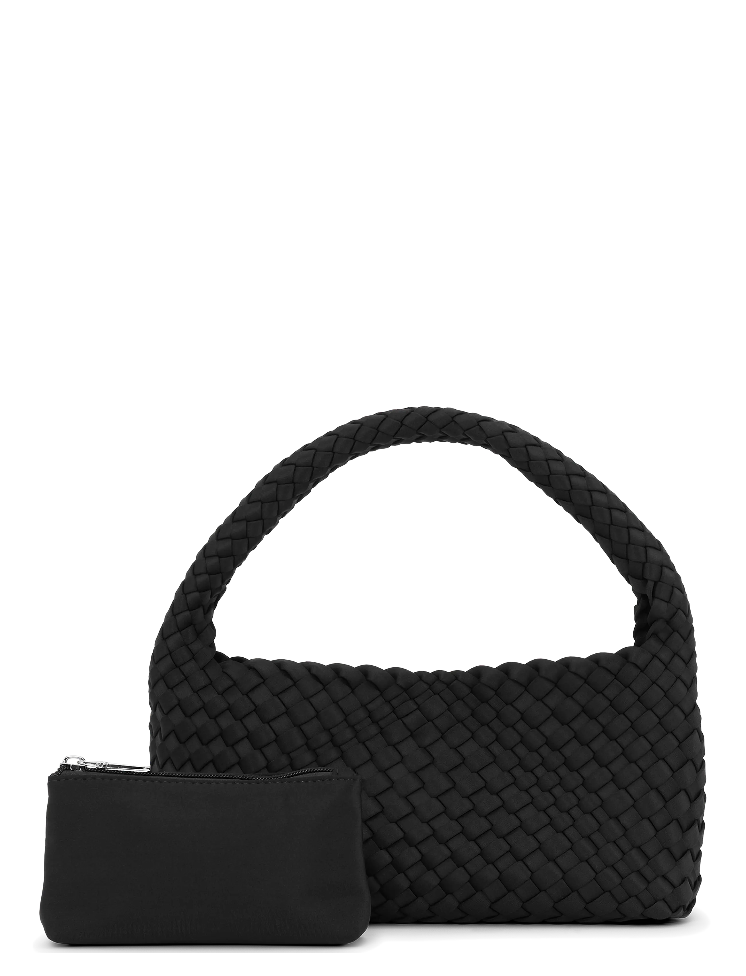 SUI AVA - Woven Scuba Mini Bag + Pouch - special occasions - black - 1