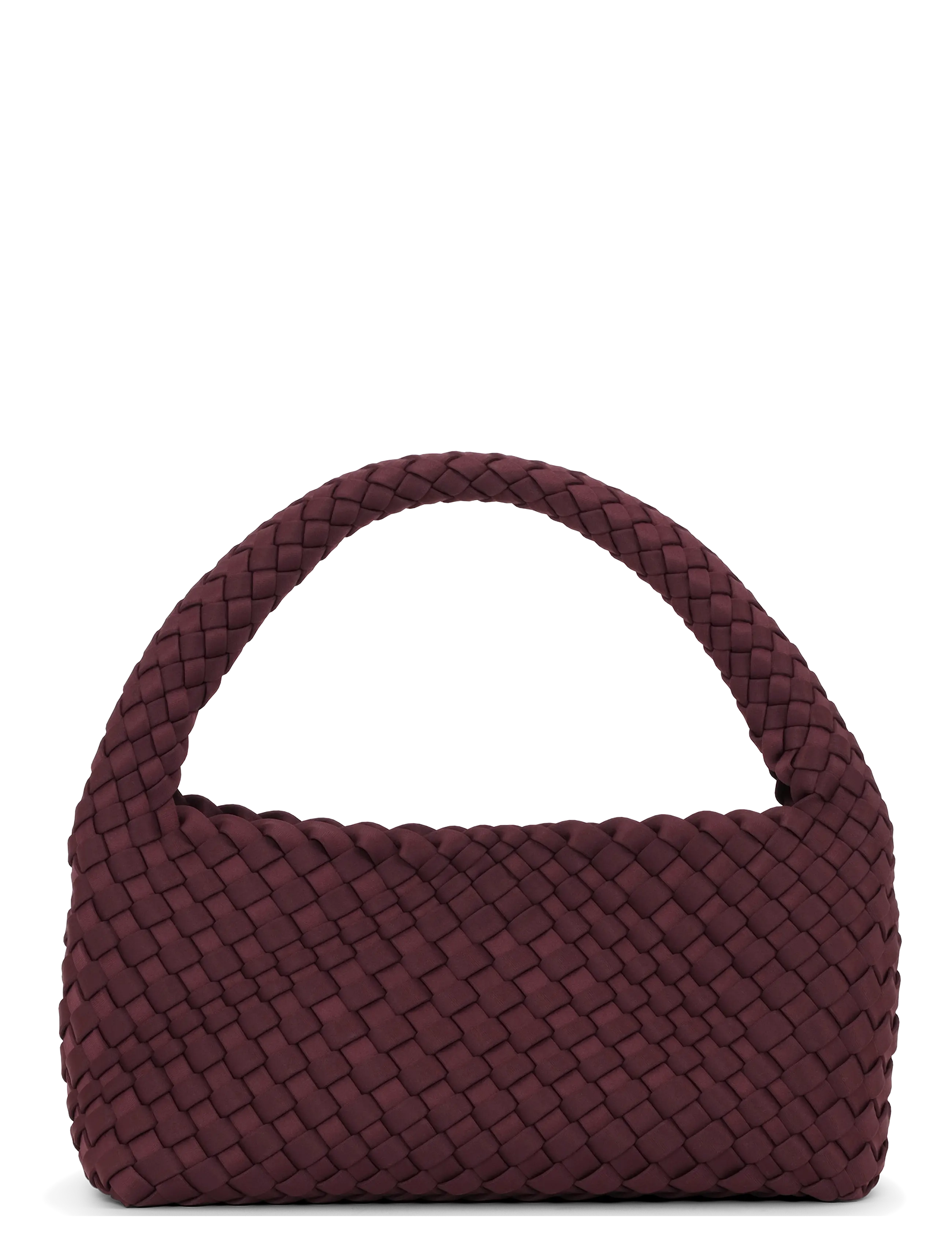 SUI AVA Woven Scuba Mini Bag + Pouch - Special Occasions - BURGUNDY / burgundy