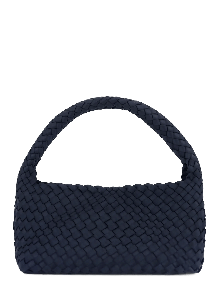 SUI AVA - Woven Scuba Mini Bag + Pouch - special occasions - dark blue - 0
