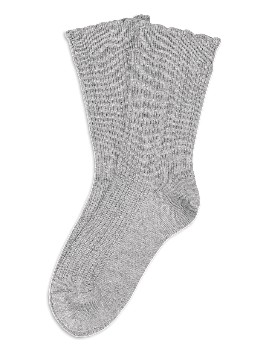 SUI AVA - Silk Cable Socks - klassikalised sokid - light grey - 0