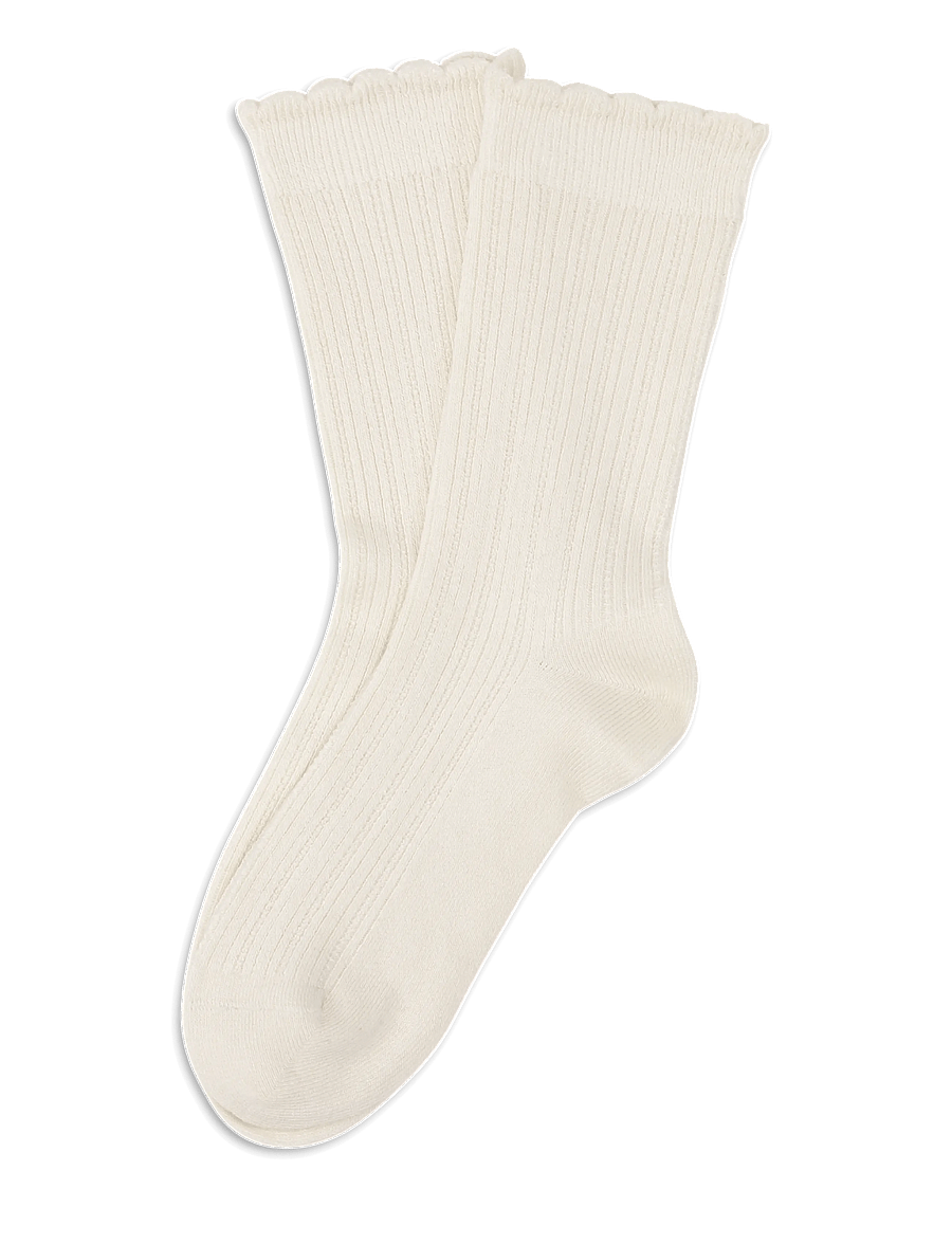 SUI AVA - Silk Cable Socks - klassikalised sokid - off white - 0