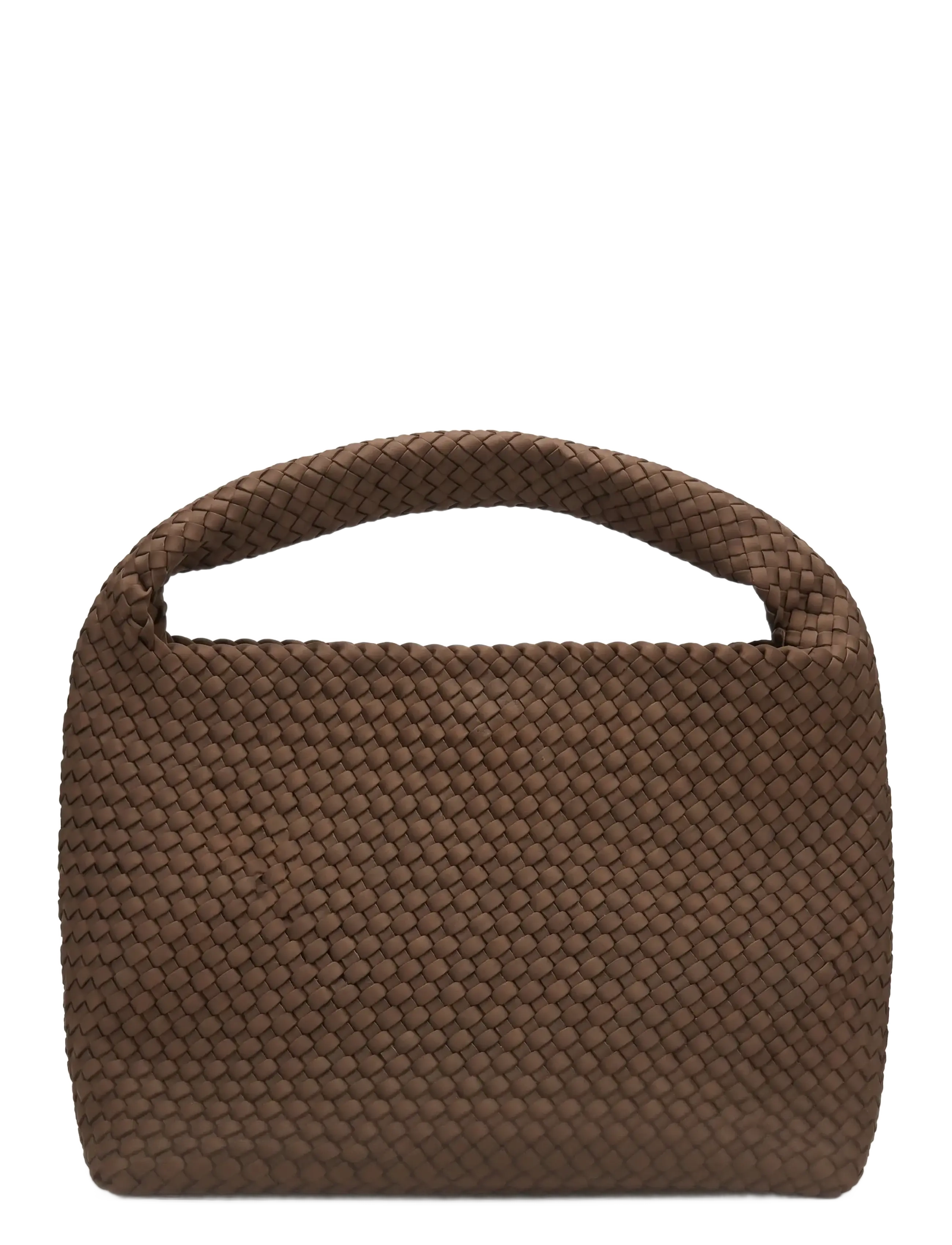 SUI AVA Woven Scuba Shopper + Pouch - Shopper & Tote Bags - BROWN / brown