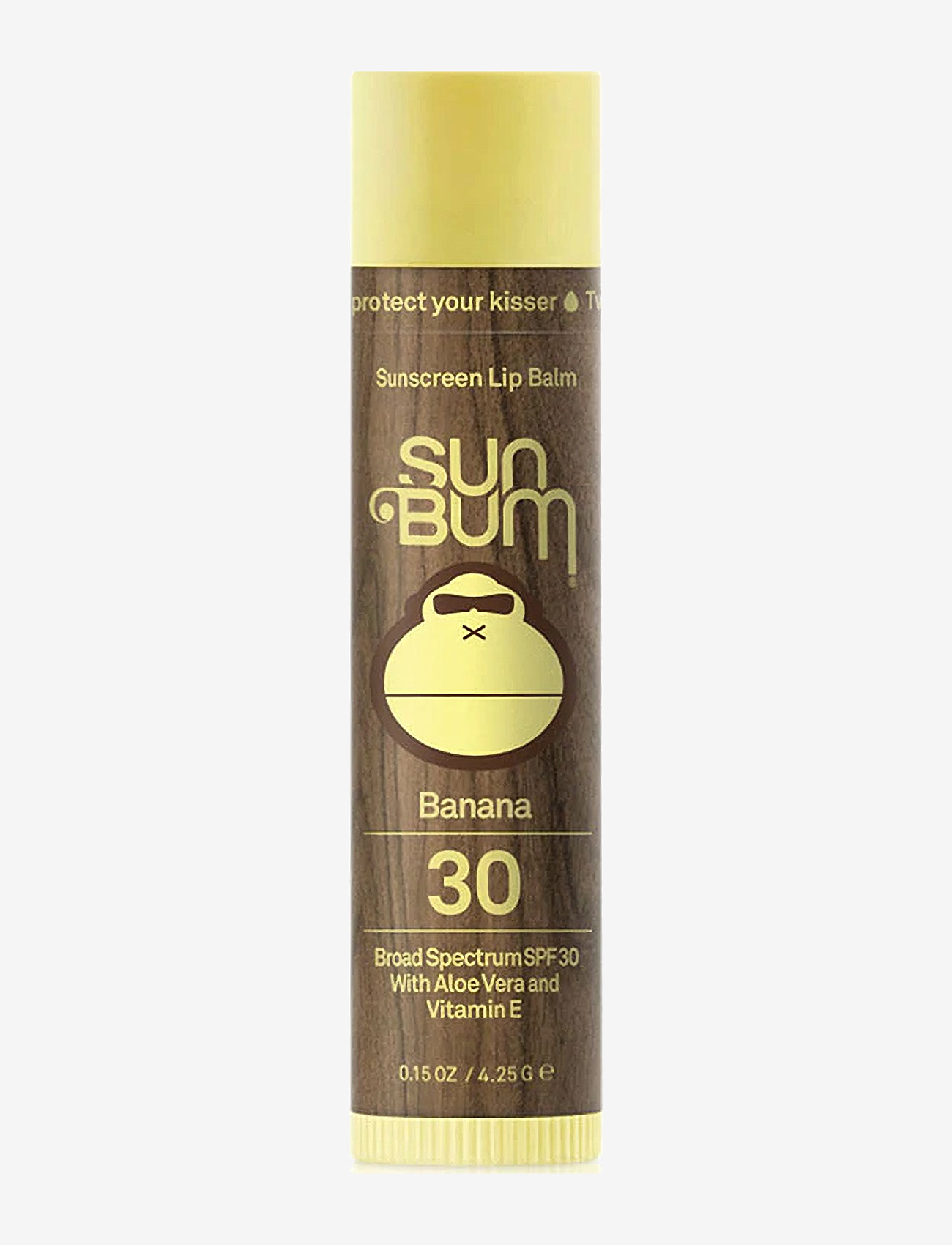 Sun Bum - Sun Bum Original SPF 30 Sunscreen Lip Balm Banana - lūpų balzamai - clear - 1