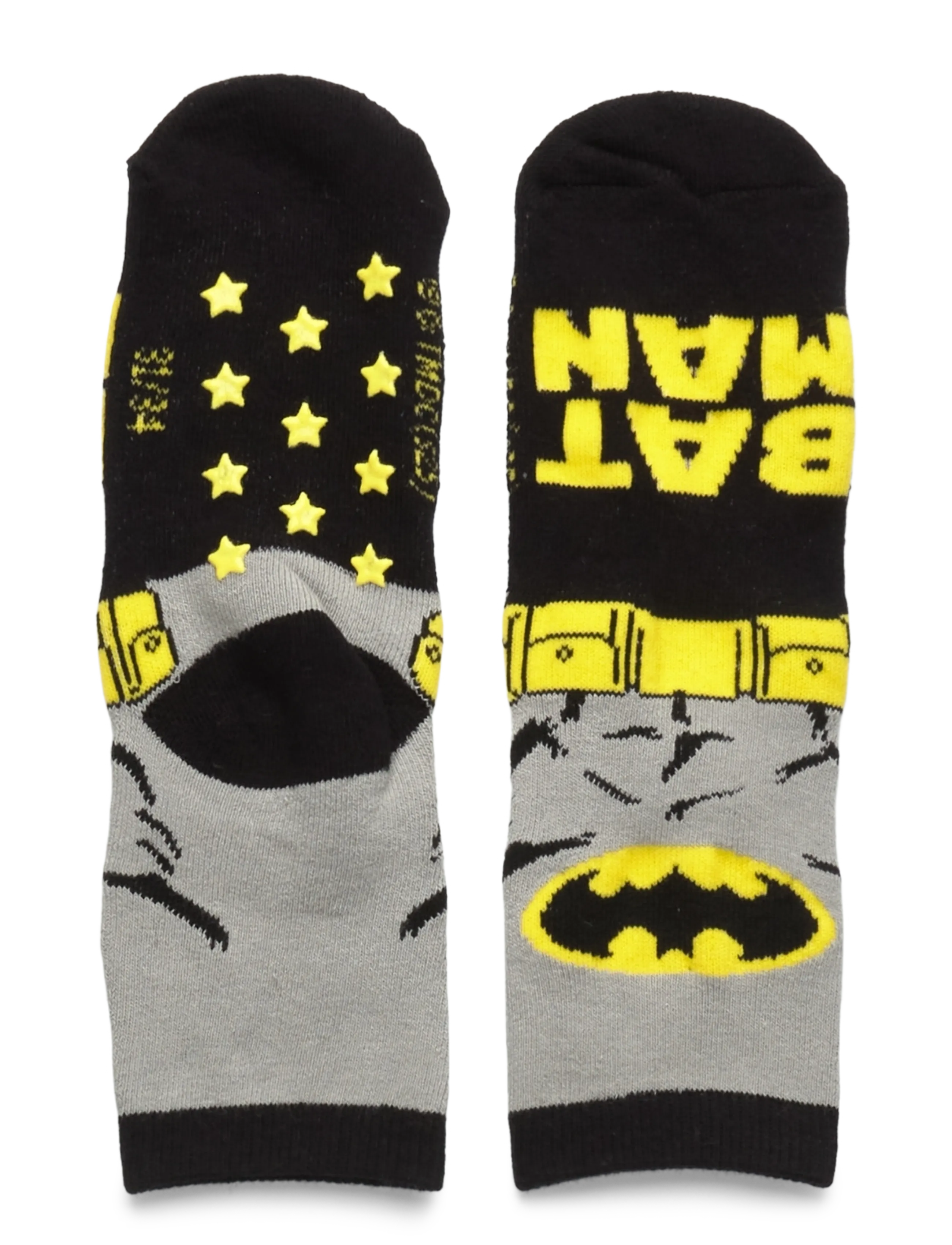 Batman Socks, Børn, Batman Skridsikre Sokker, Sort, Str: 31/34