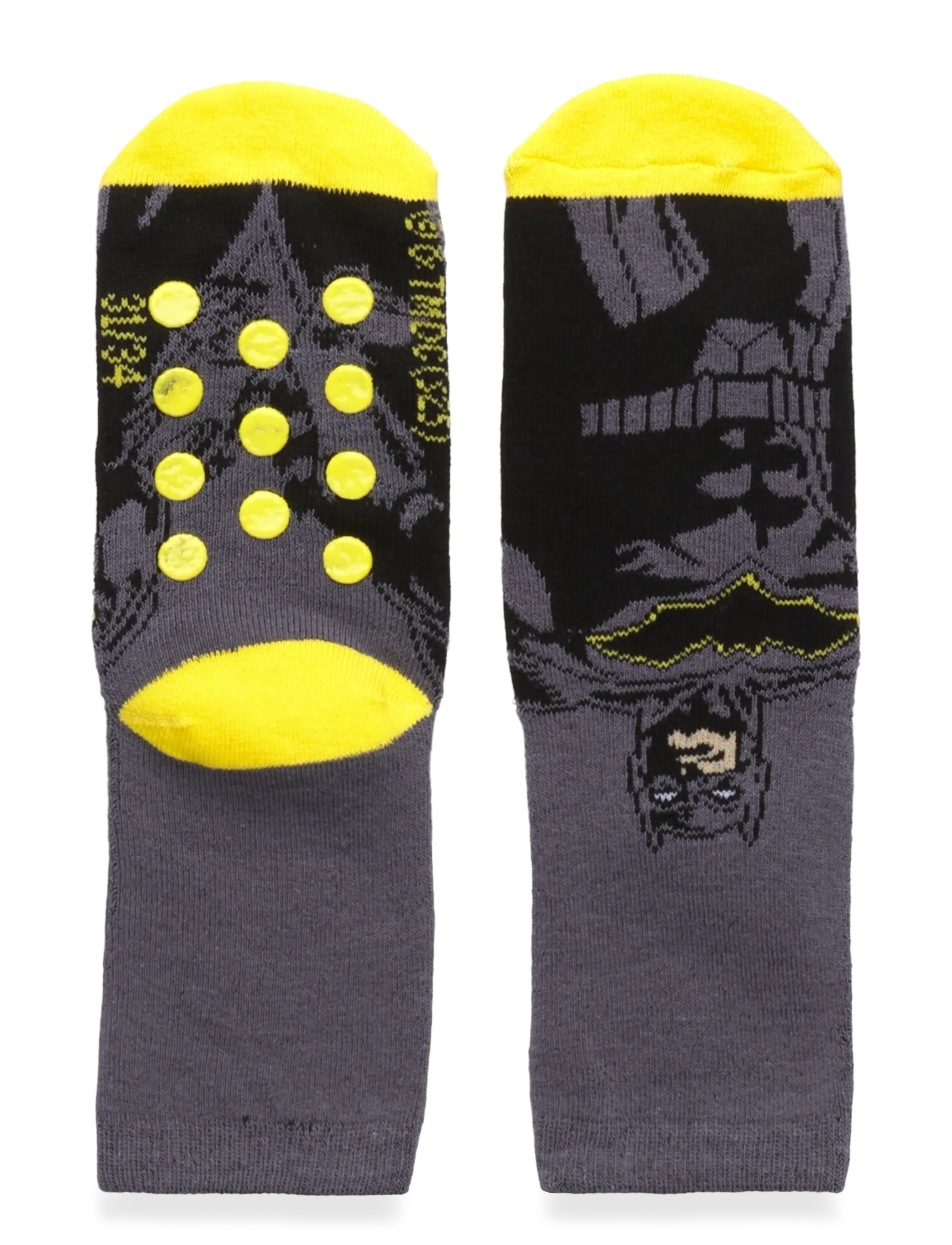 Batman Socks, Børn, Batman Skridsikre Sokker, Grå, Str: 31/34