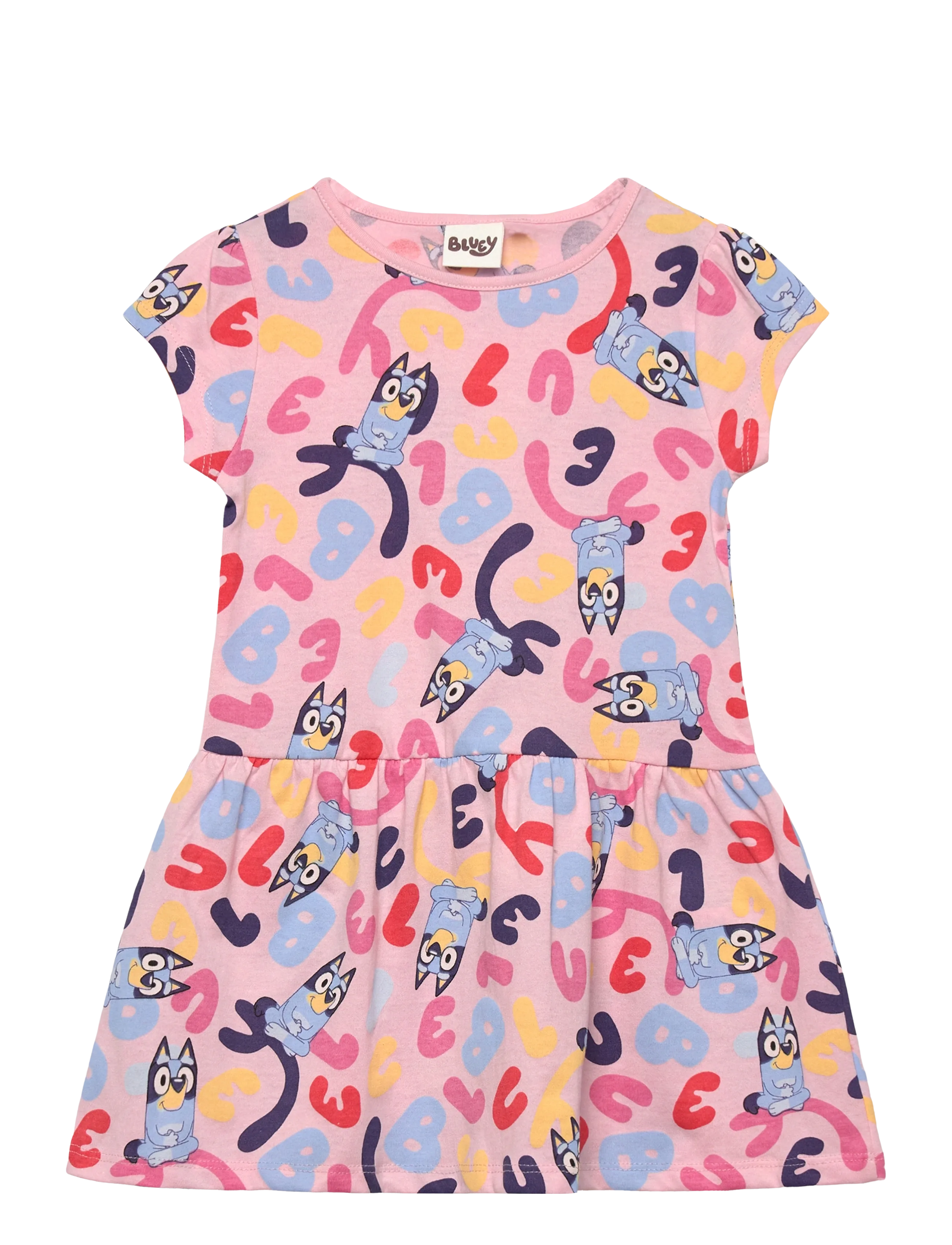 Bluey DRESS - Bluey - PINK / pink/rose