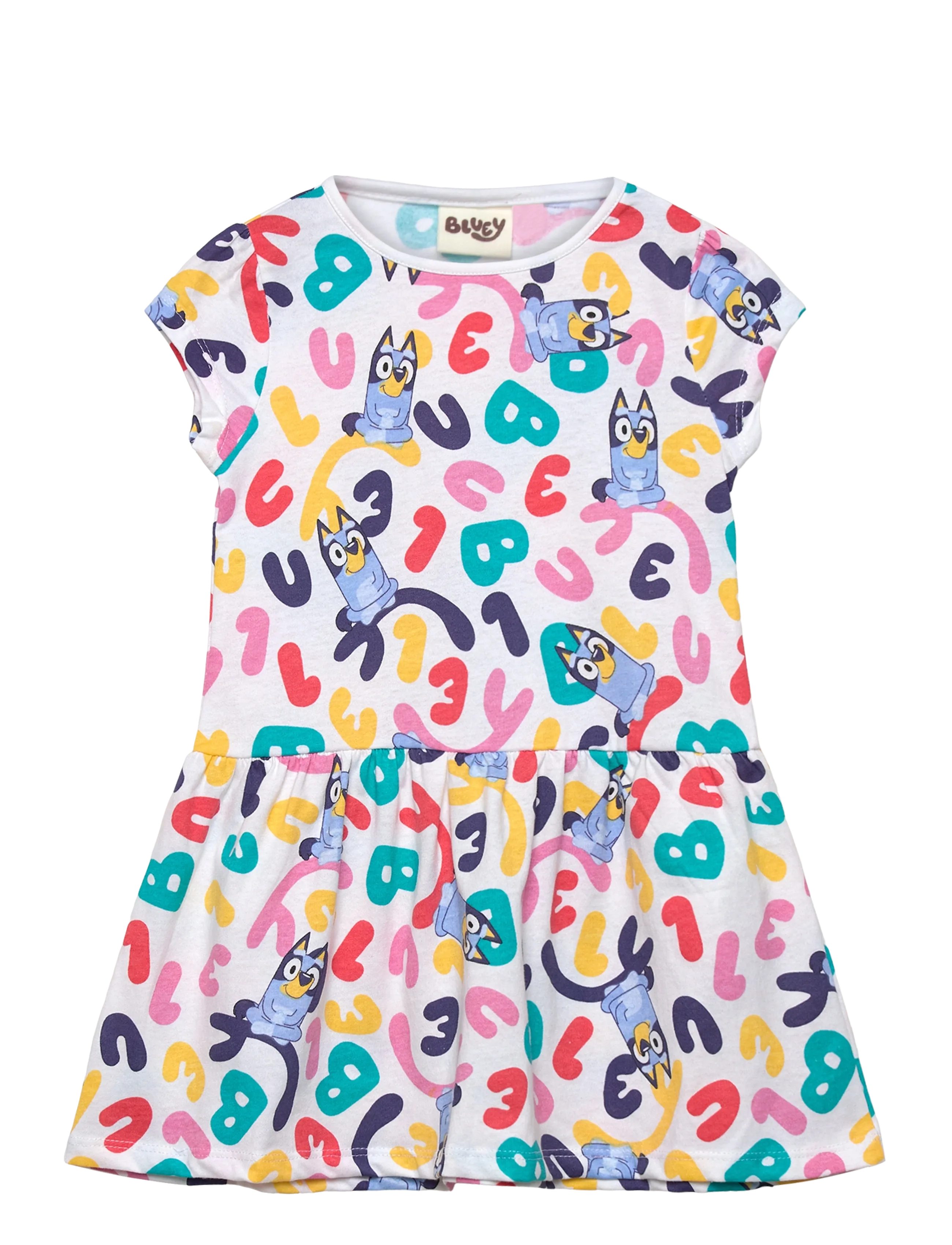 Bluey DRESS - Bluey - WHITE / white