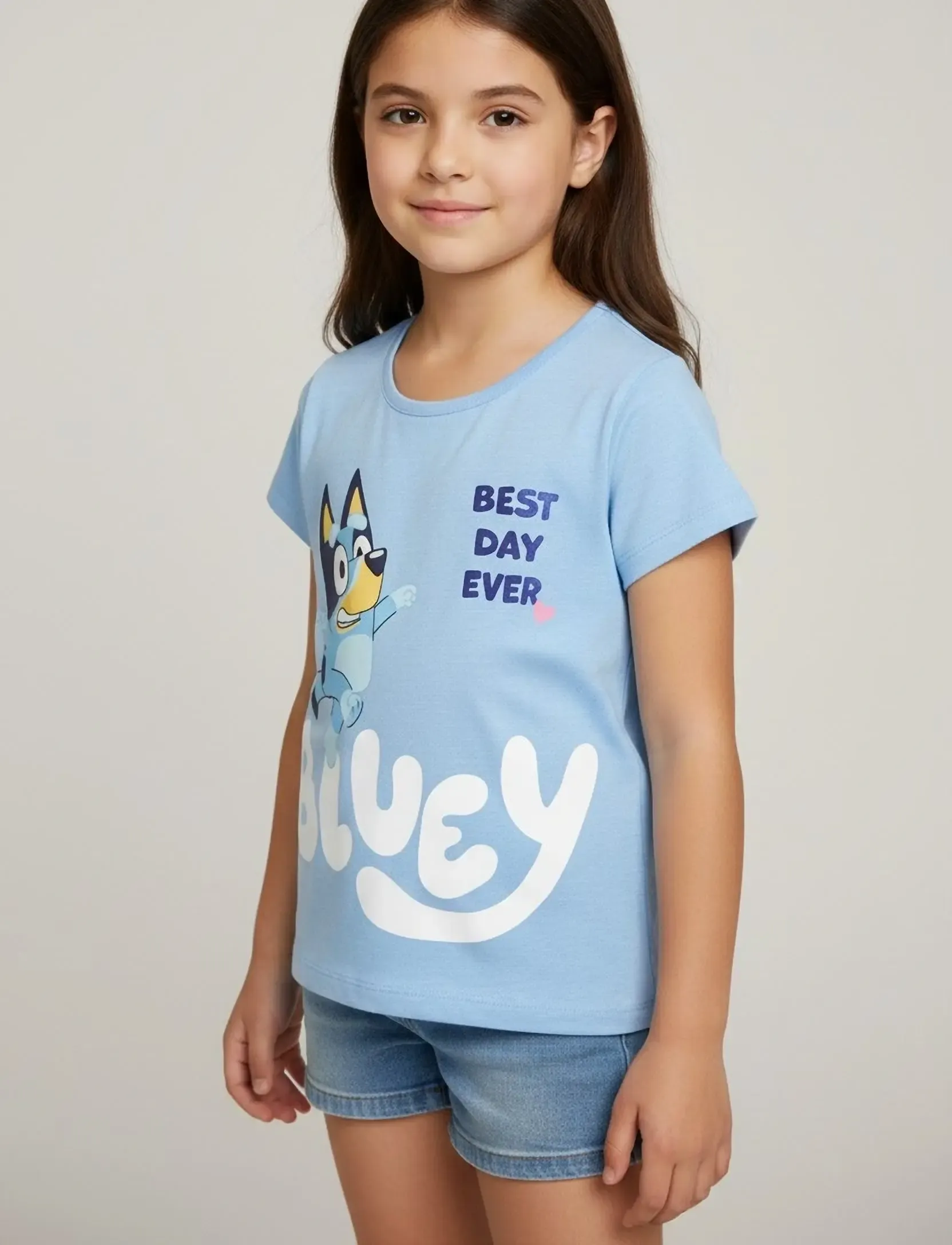 Bluey Tshirt, 116, Blue, T-Shirts > Kortærmede, Børn