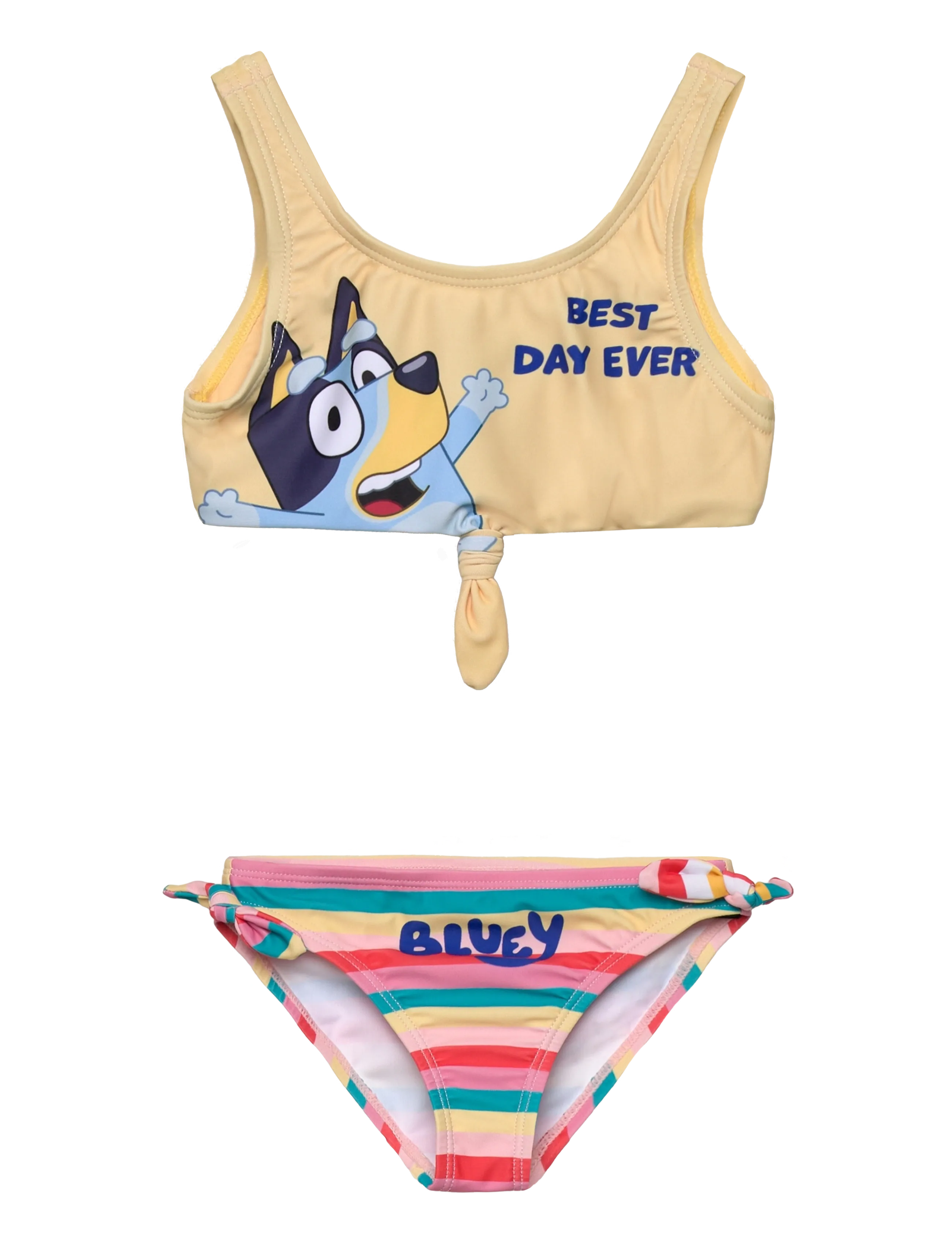 Bluey Swimwear, Børn, Børne Blåy Bikinisaet, Gul, Str: 116