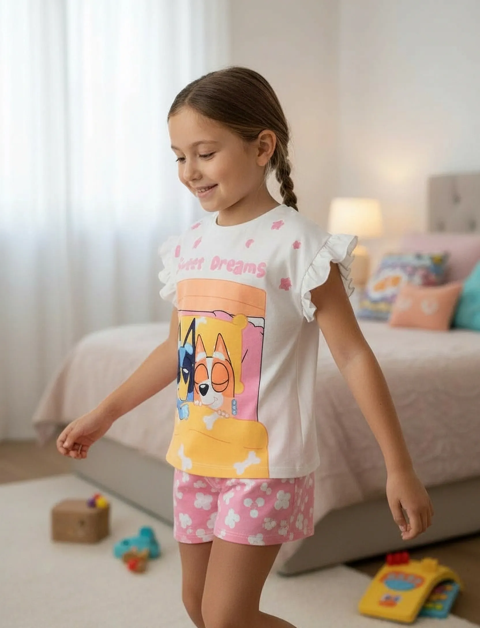 Bluey Pyjama, 116, Pink, Pyjamas > Pyjamas-Sæt, Børn