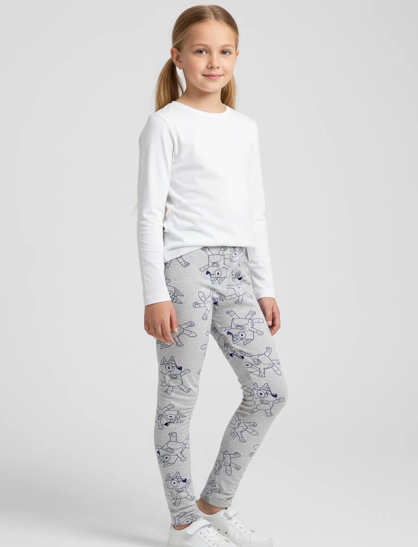 Bluey PANTS - Leggings - LGREY / grey