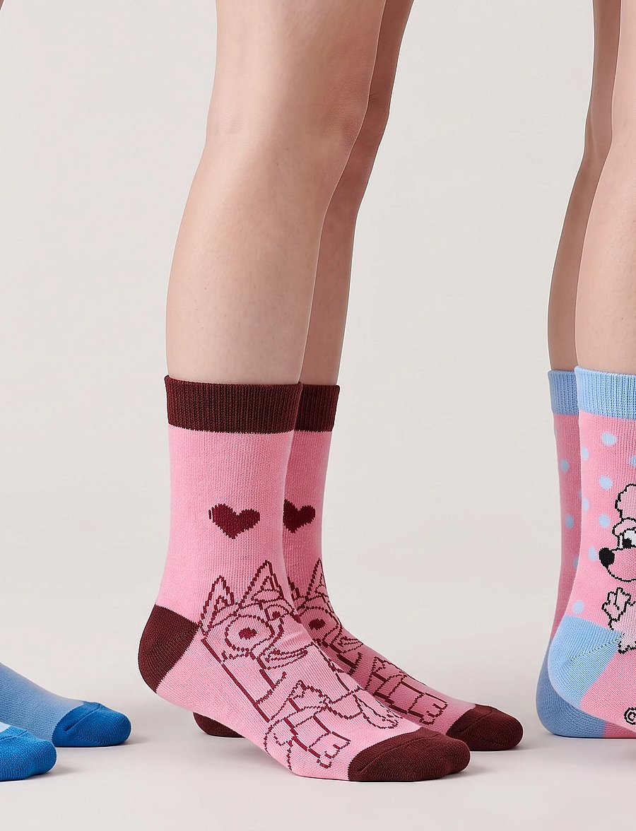 Bluey - SOCKS - sokid - pink - 0