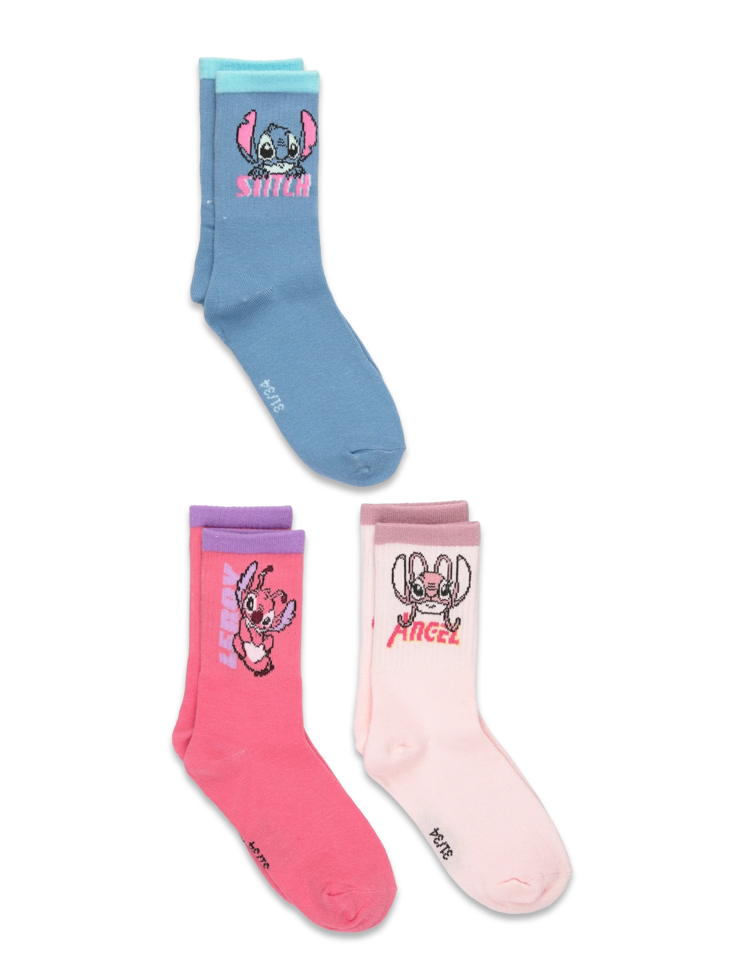 Lilo & Stitch Socks, 23/26, Socken Strumpfhosen, Mehrfarbig/gemustert - Kinder