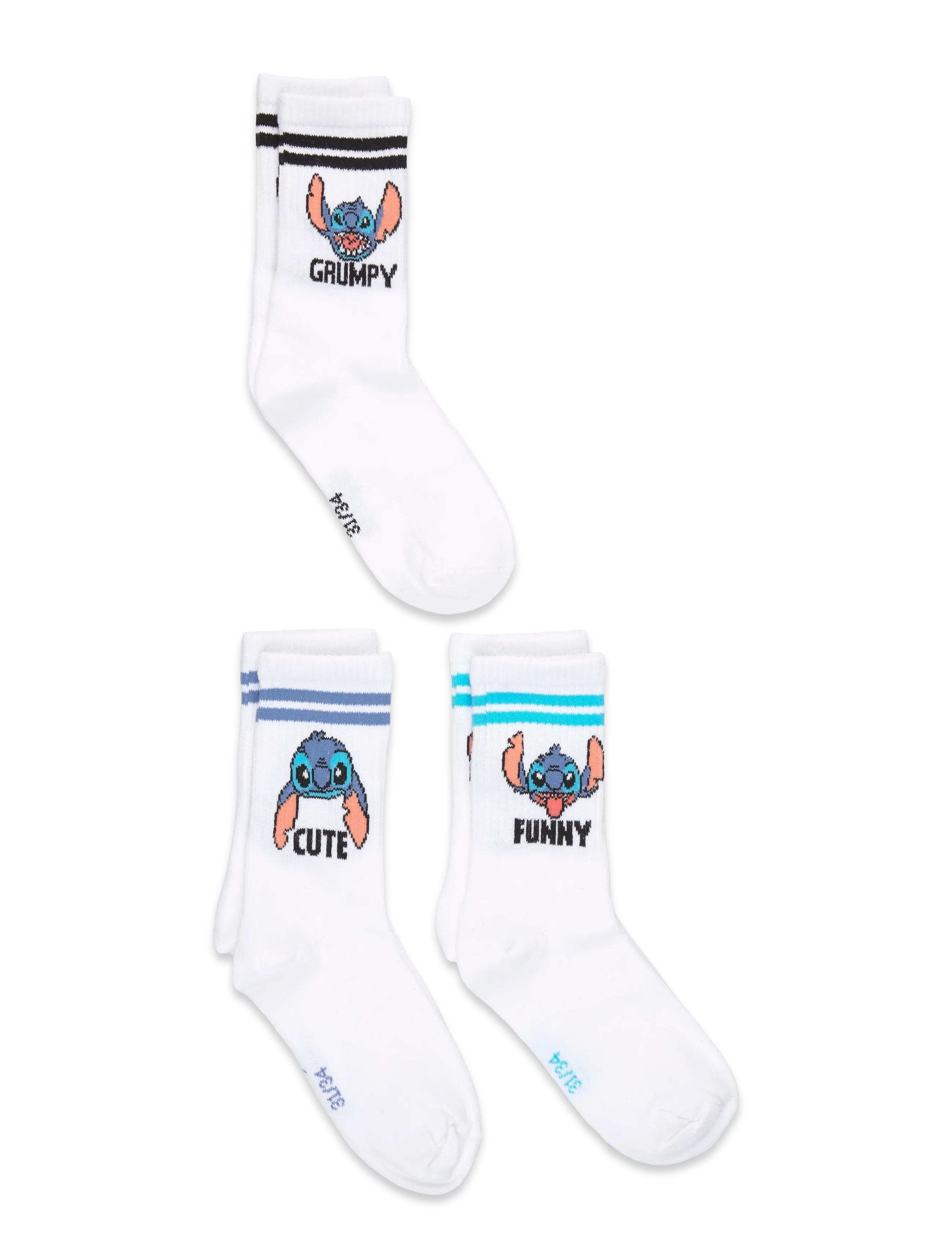 Lilo & Stitch Socks, 31/34, White, Sokker & Strømpebukser > Sokker, Børn