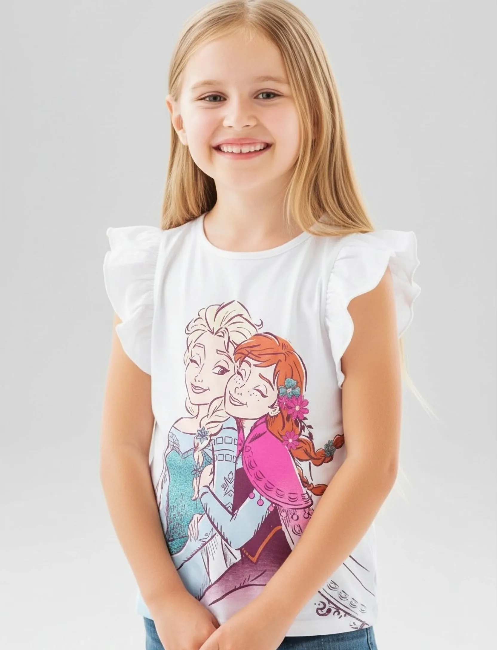 Frost Tshirt, 98, White, T-Shirts > Kortærmede, Børn