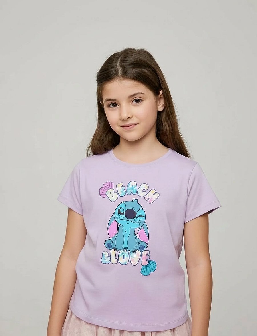 Lilo & Stitch - TSHIRT - kurzärmelige - lpurple - 0