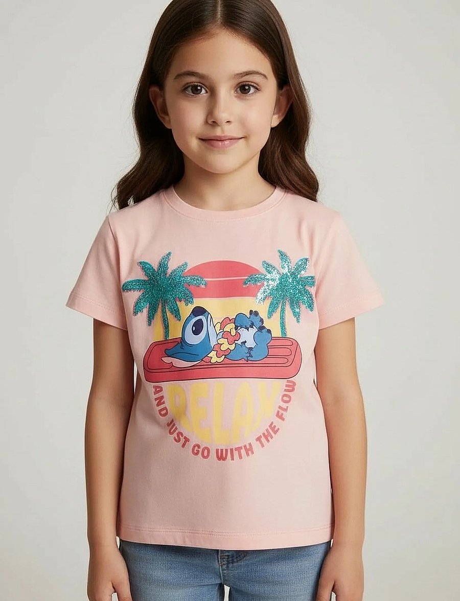 Lilo & Stitch - TSHIRT - kortärmade t-shirts - pink - 0
