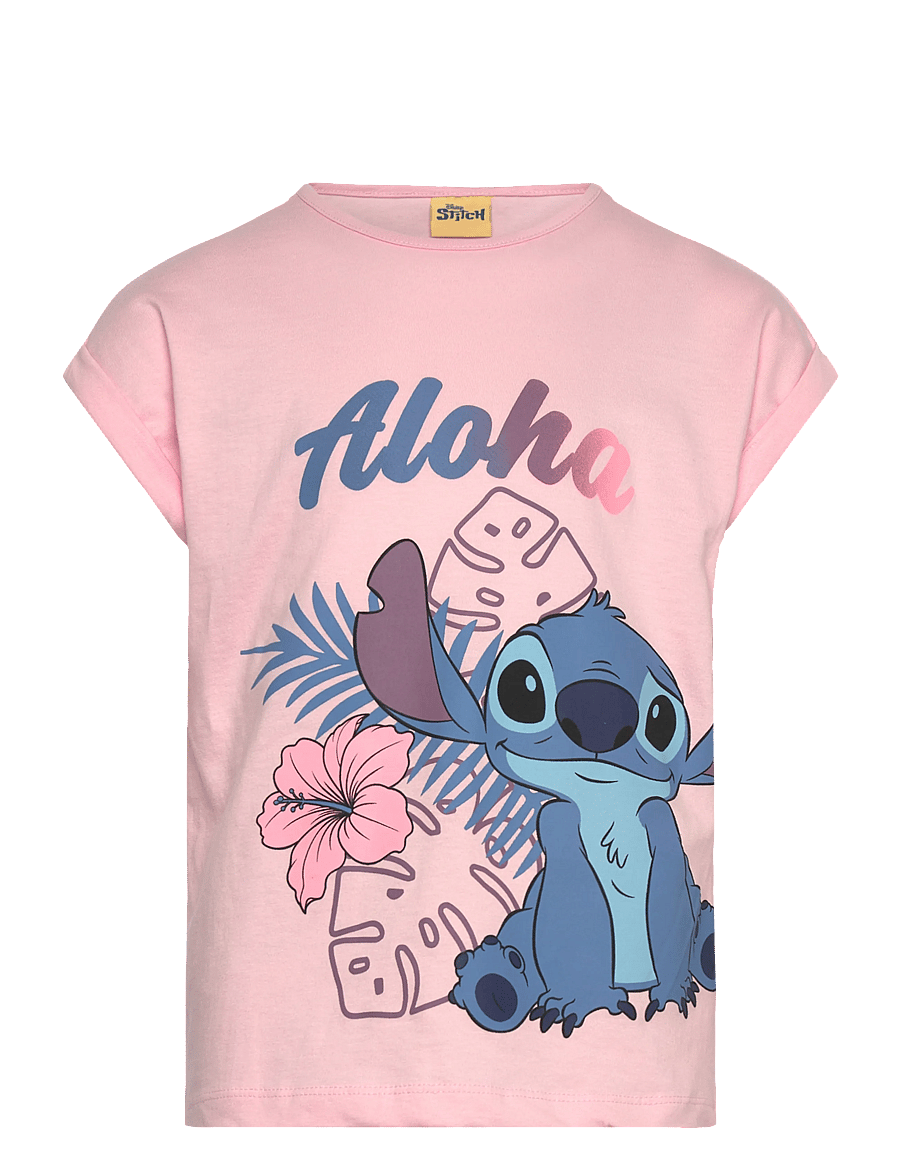 Lilo ja Stitch - TSHIRT - lühikeste varrukatega t-särgid - lpink - 1