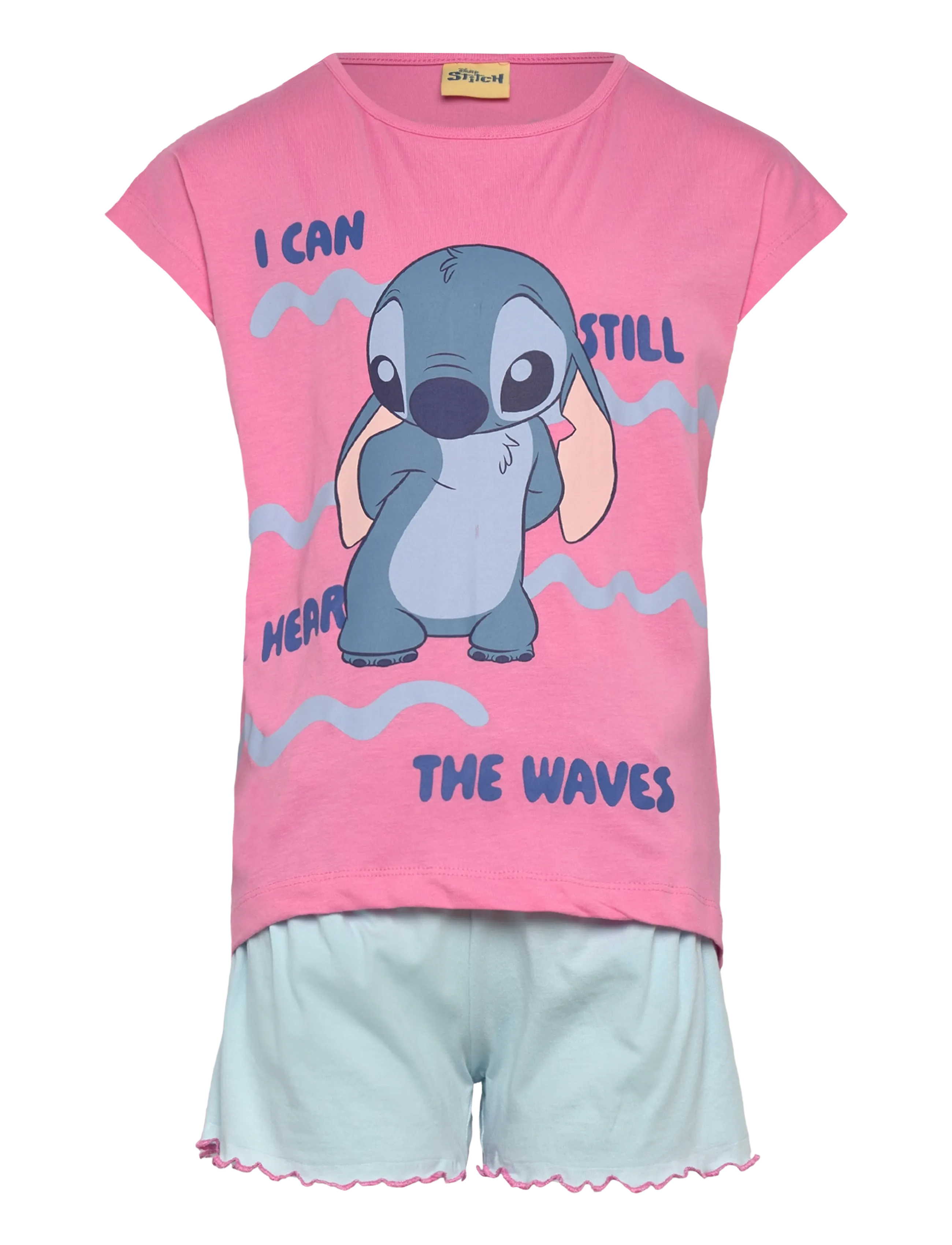 Lilo & Stitch Set, Børn, Pyjamas Sæt, Pink, Str: 98