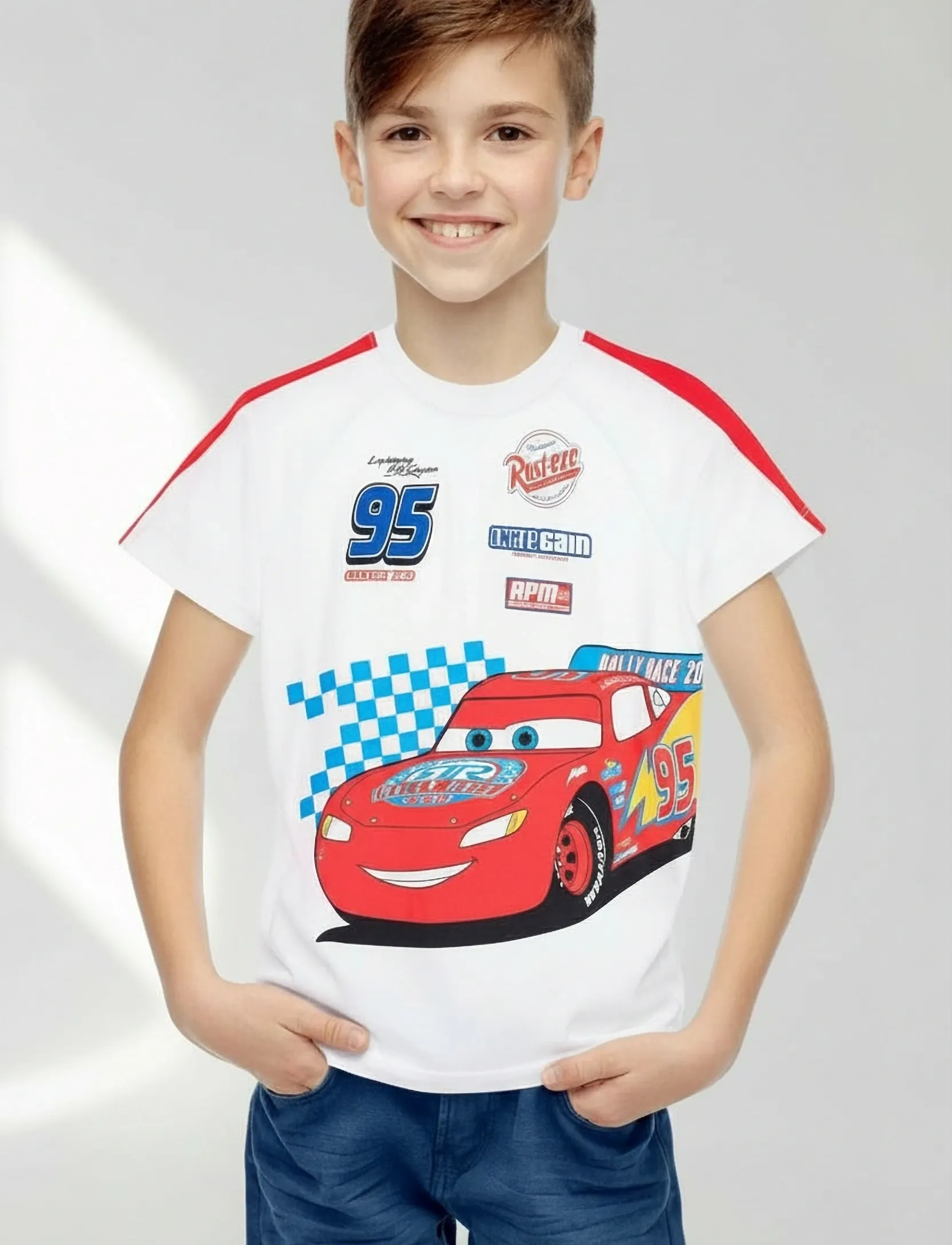Biler Tshirt, 116, T-shirts, Weiß - Short-sleeved, Kinder