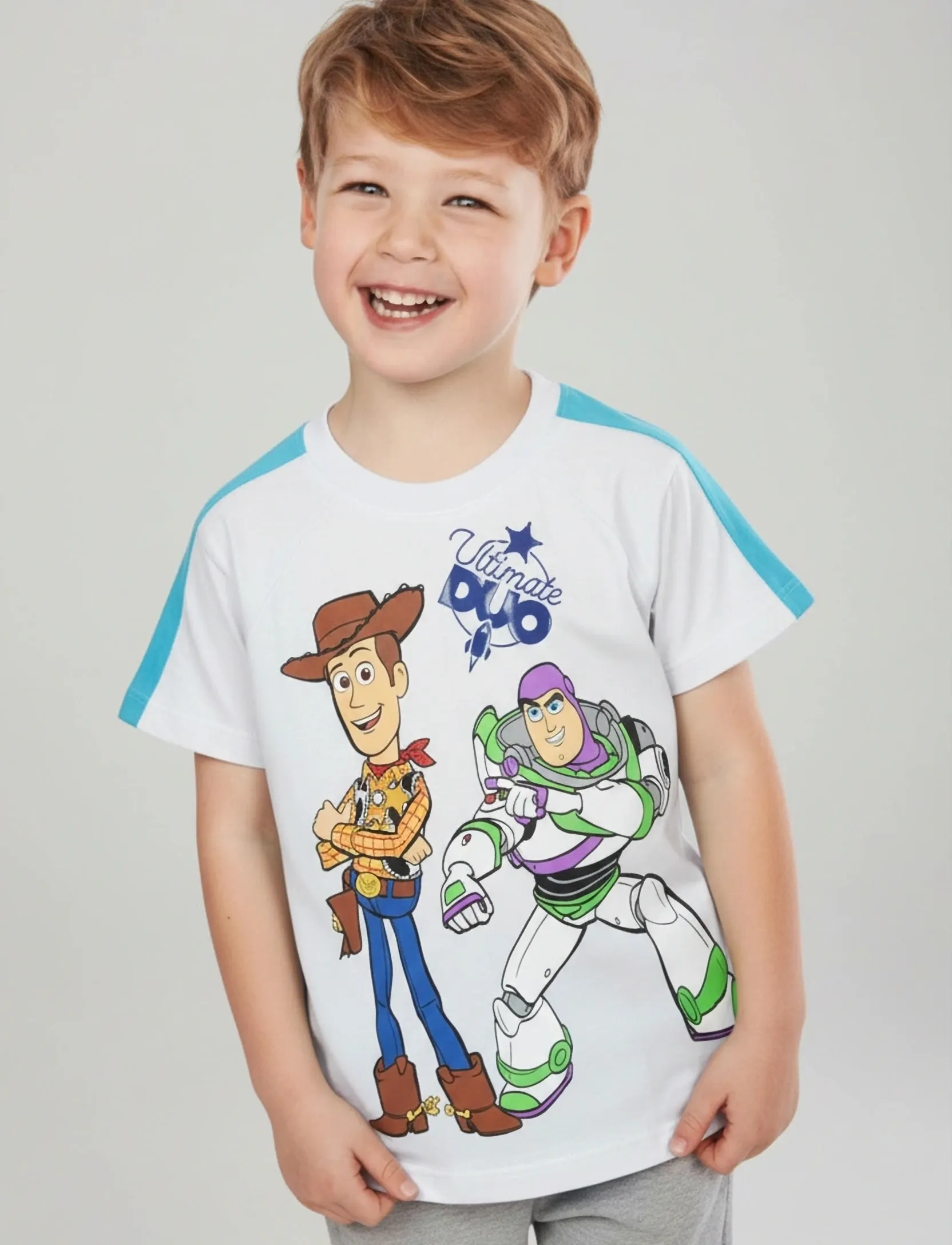 Toy Story Tshirt, Børn, Toy Story T-shirt, Hvid, Str: 98