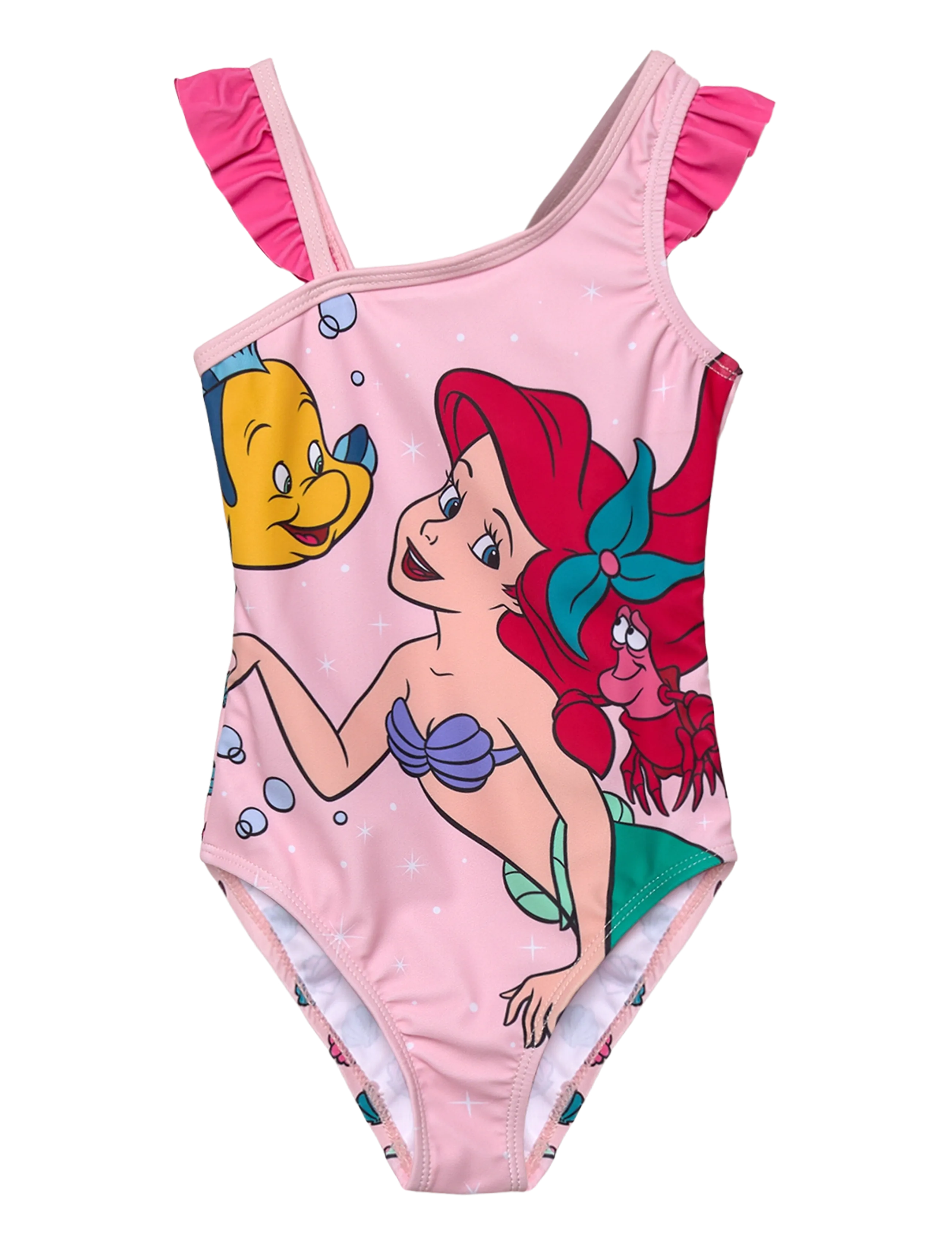 Princesses Swimwear, Børn, Børne Ariel Badedragt, Pink, Str: 98