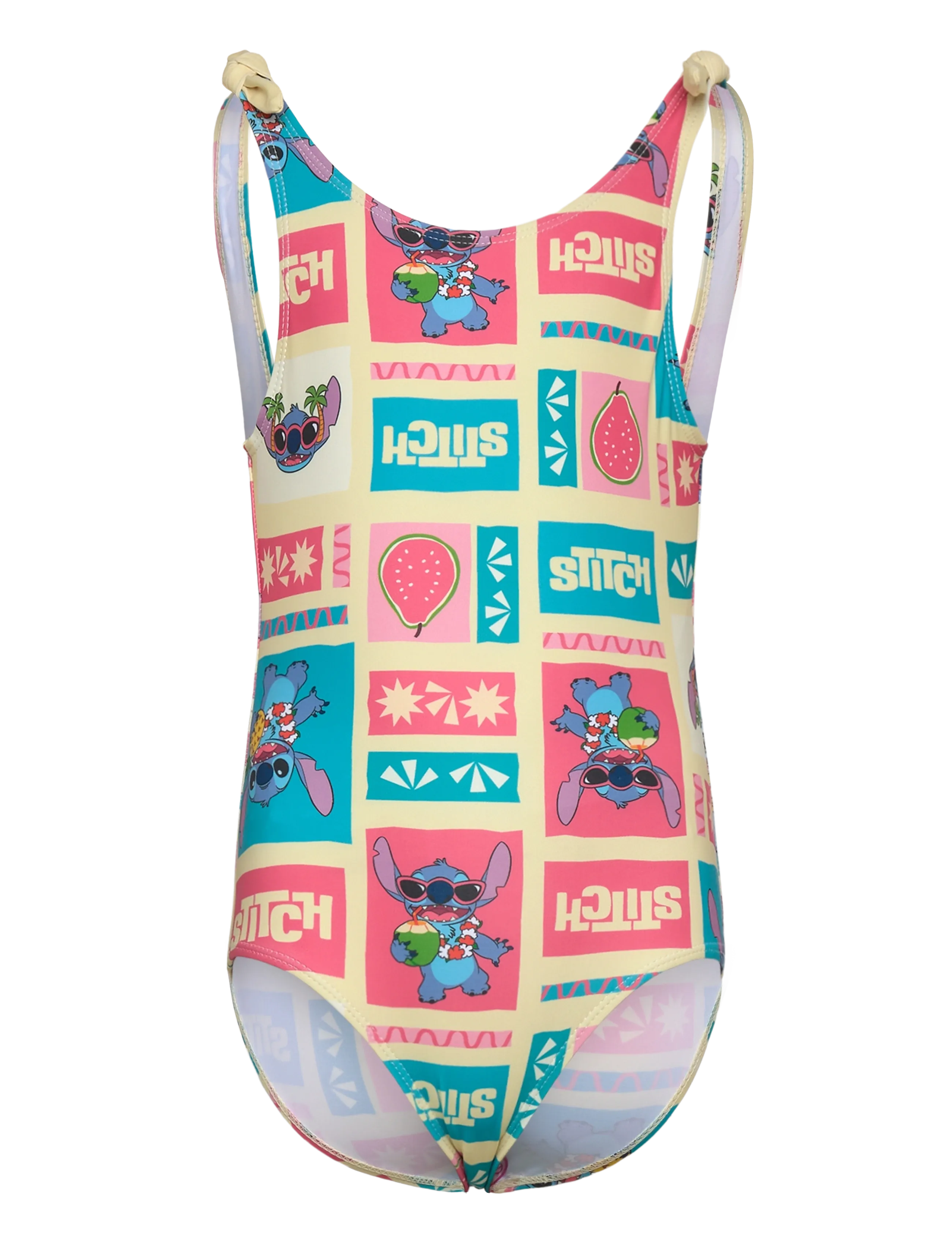 Lilo & Stitch Swimwear, Børn, Børne Badedragt, Gul, Str: 104