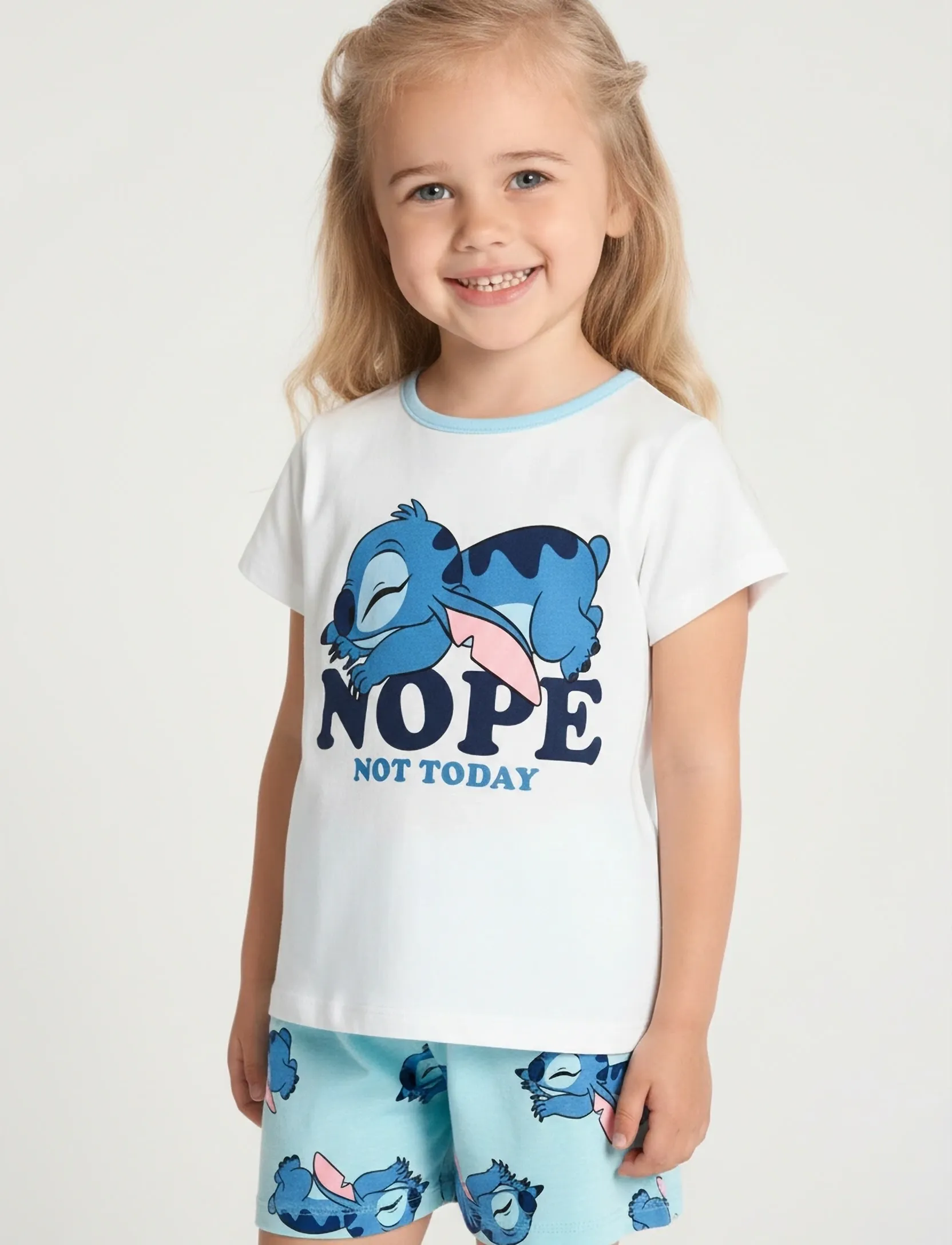 Lilo & Stitch Pyjama, 98, Blue, Pyjamas > Pyjamas-Sæt, Børn