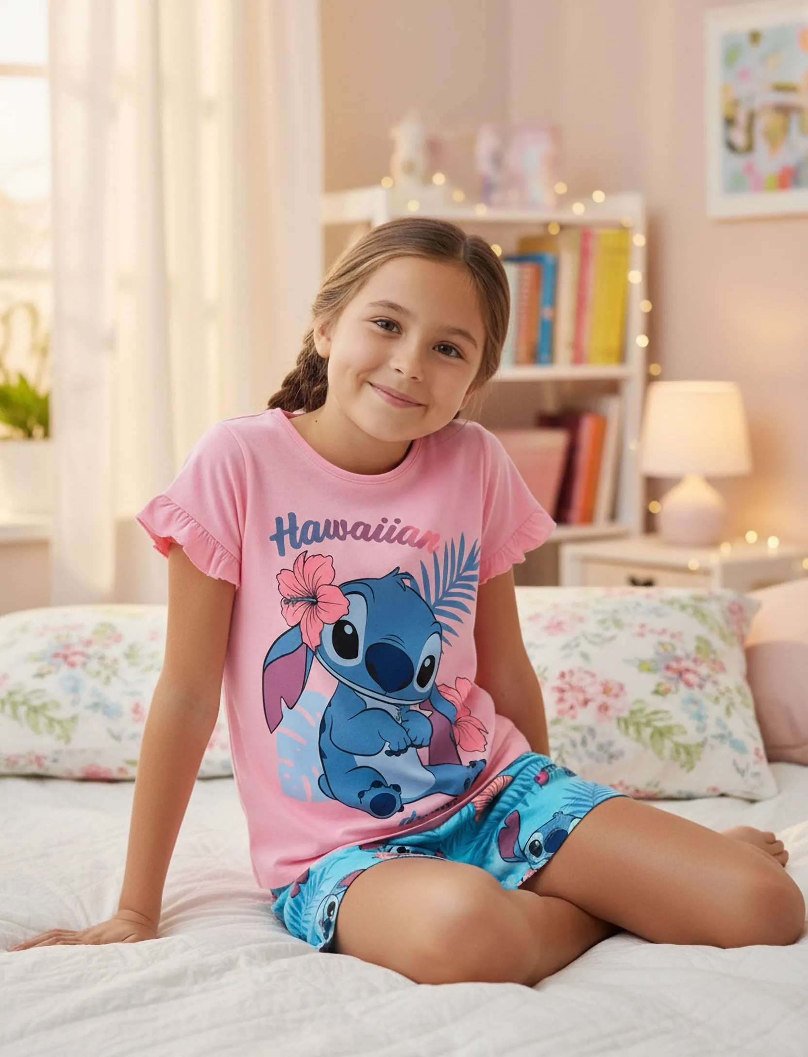 Lilo & Stitch Pyjama, 104, Pyjamas, Blau - Pyjama Sets, Kinder