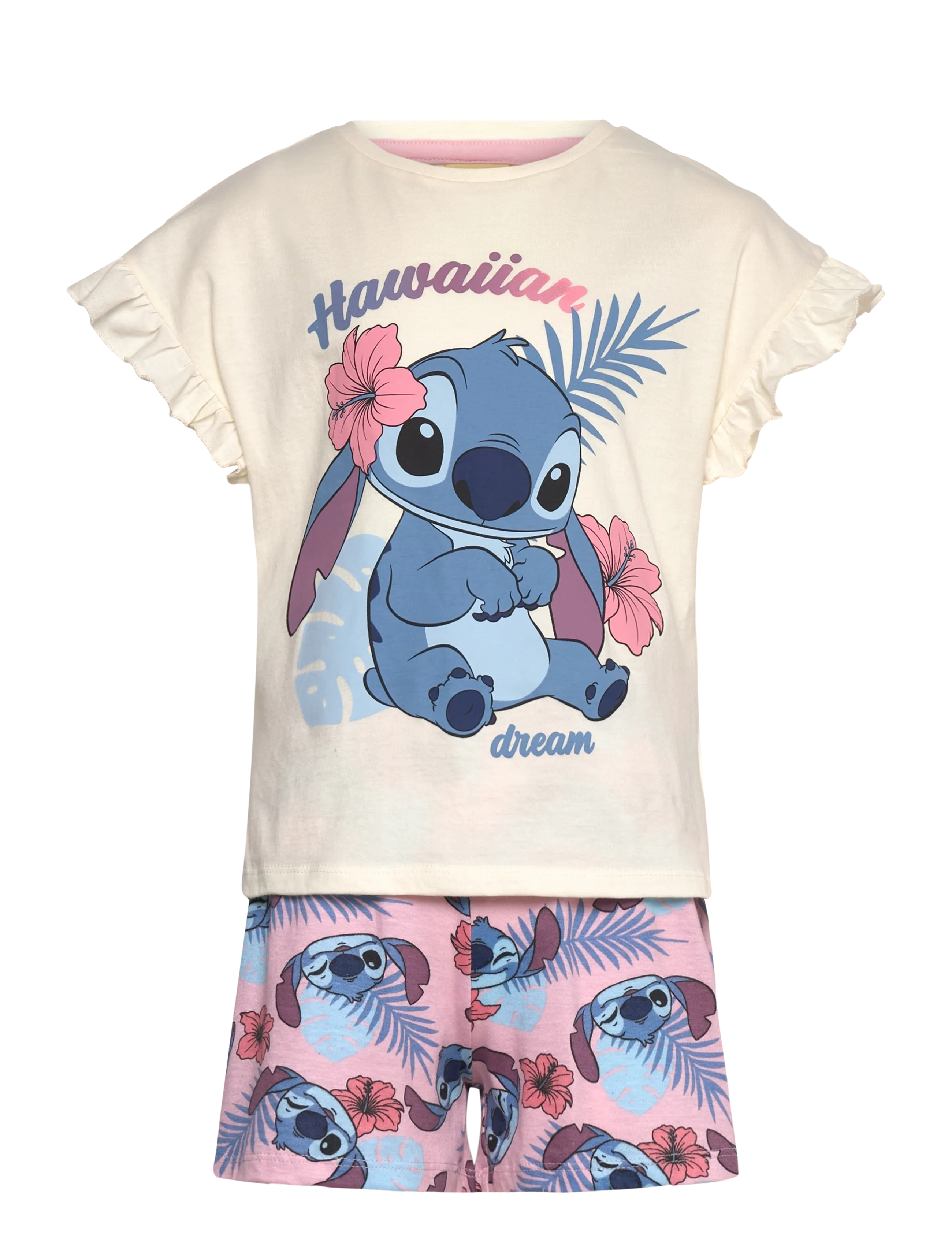 Lilo & Stitch Pyjama, 98, Pyjamas, Creme - Pyjama Sets, Kinder