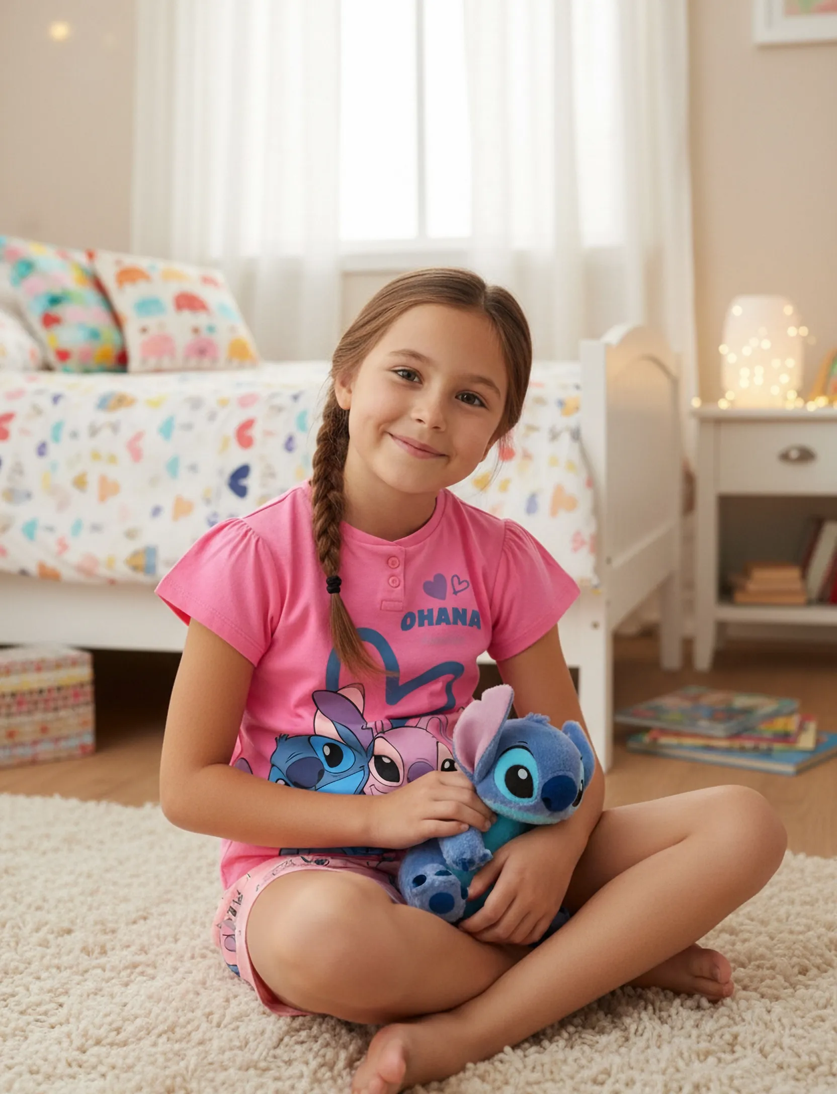 Lilo & Stitch Pyjama, 98, Pyjamas, Rosa - Pyjama Sets, Kinder