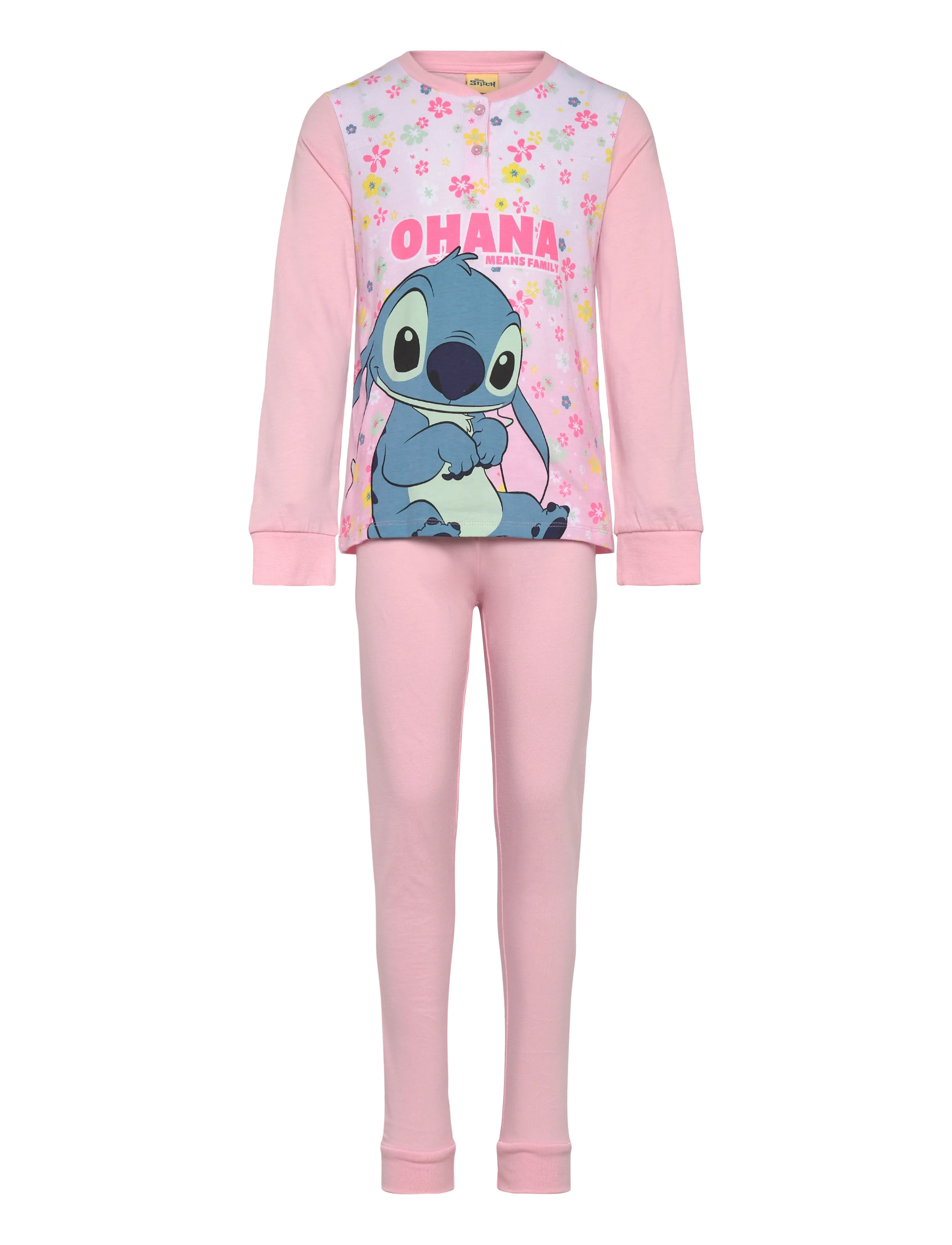 Lilo & Stitch Long Pyjama In Box, 122, Pink, Pyjamas > Pyjamas-Sæt, Børn