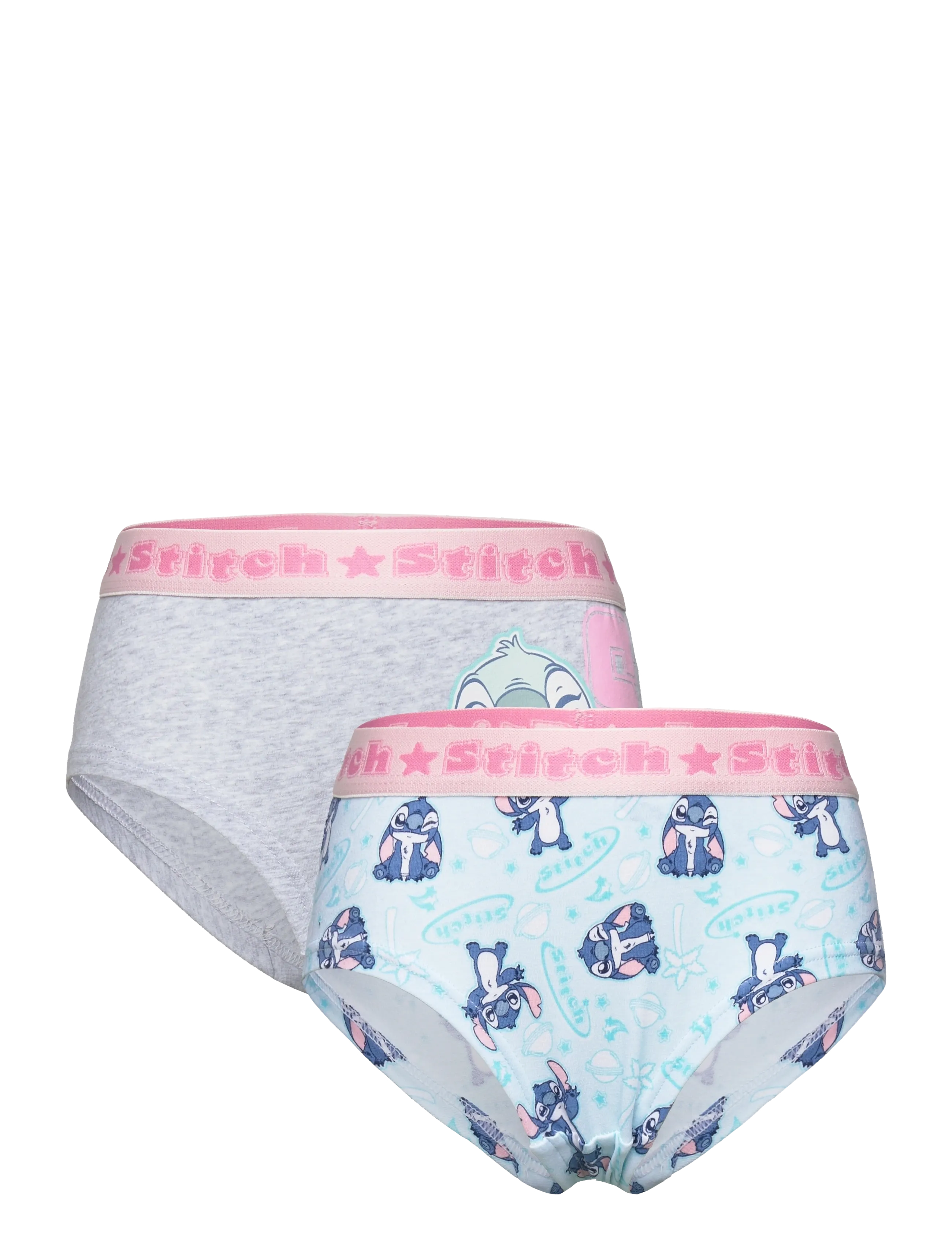 Lilo & Stitch Set 2 Shorty, 140/146, Underwear, Grau - Underwear Sets, Kinder