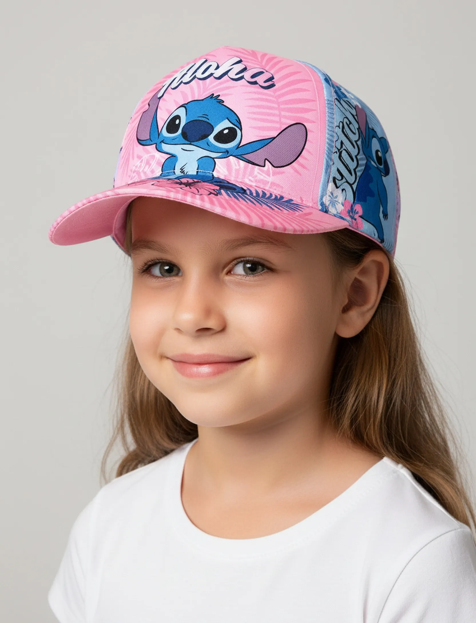Lilo & Stitch Cap, 52, Headwear, Rosa - Caps, Kinder