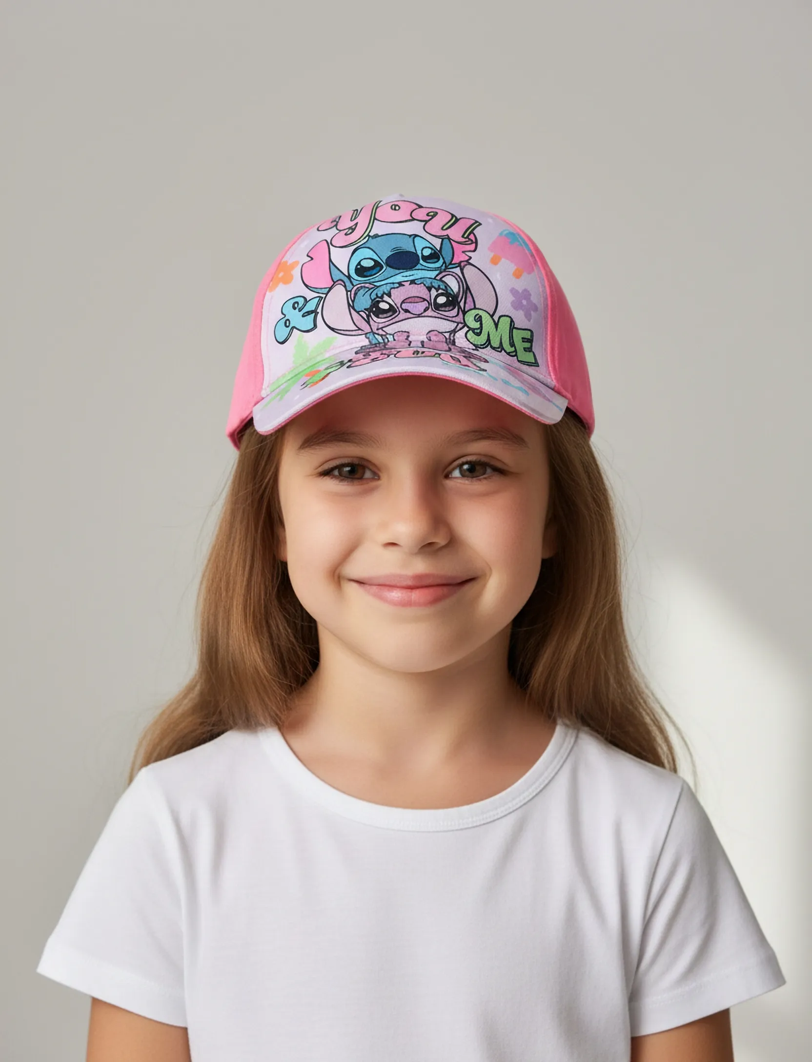 Lilo & Stitch Cap, 52, Headwear, Rosa - Caps, Kinder