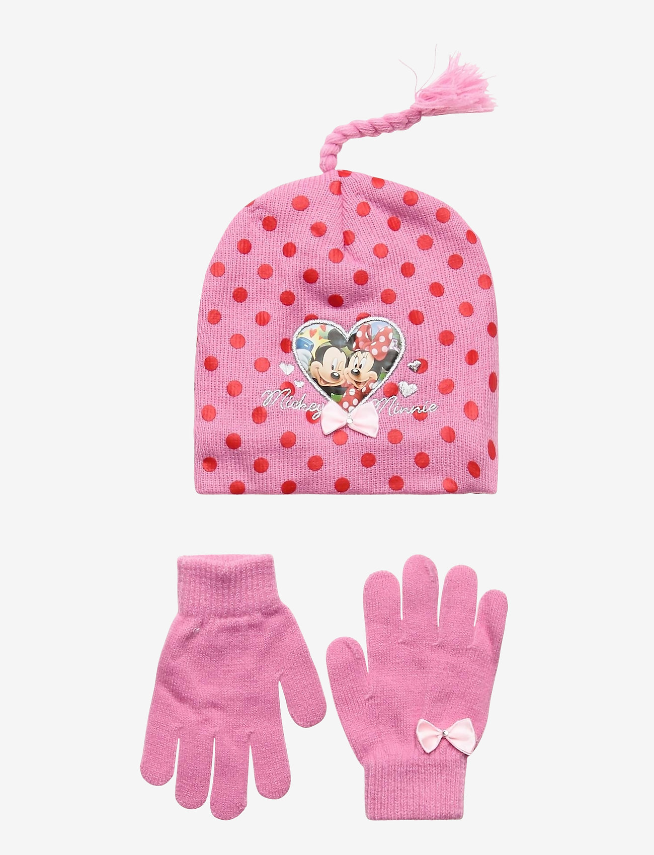 Disney - SET 2 PCS MULTI HAT and GLOVES - pink - 0