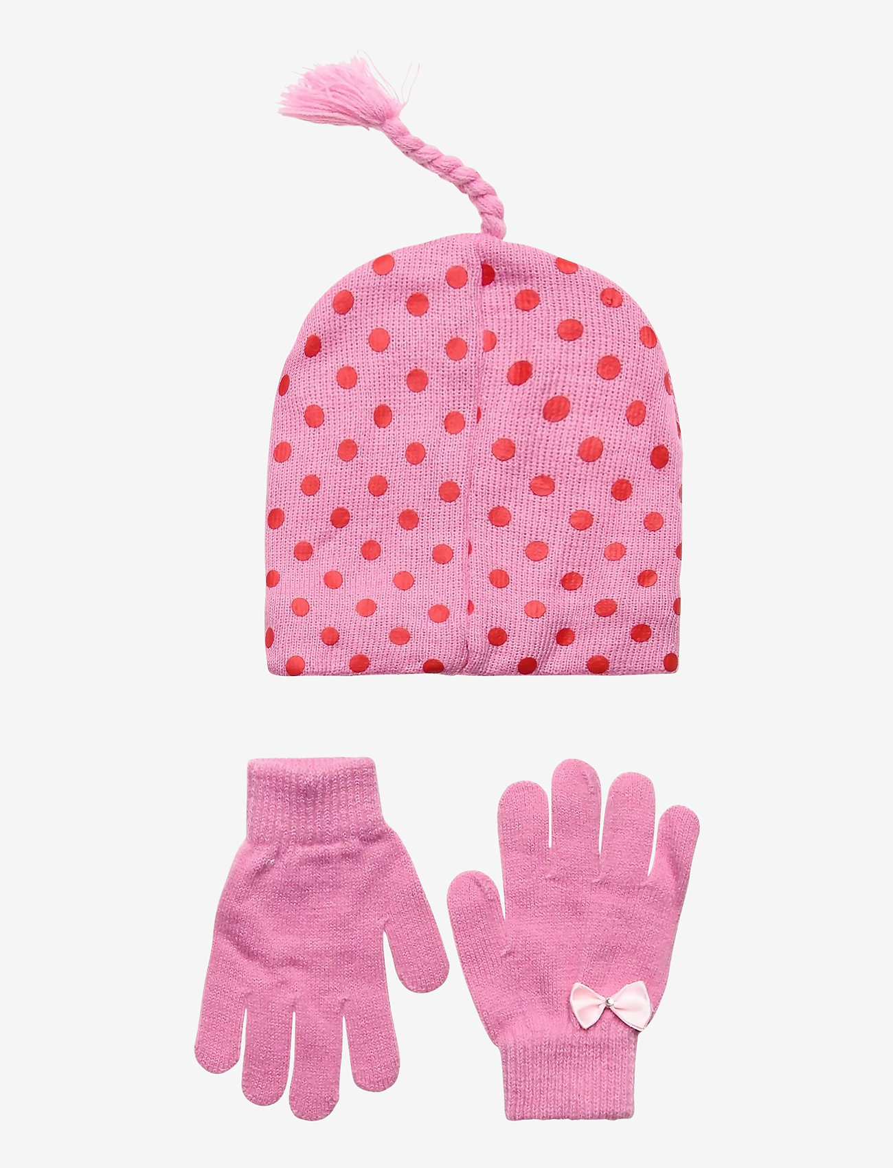 Disney - SET 2 PCS MULTI HAT and GLOVES - pink - 1