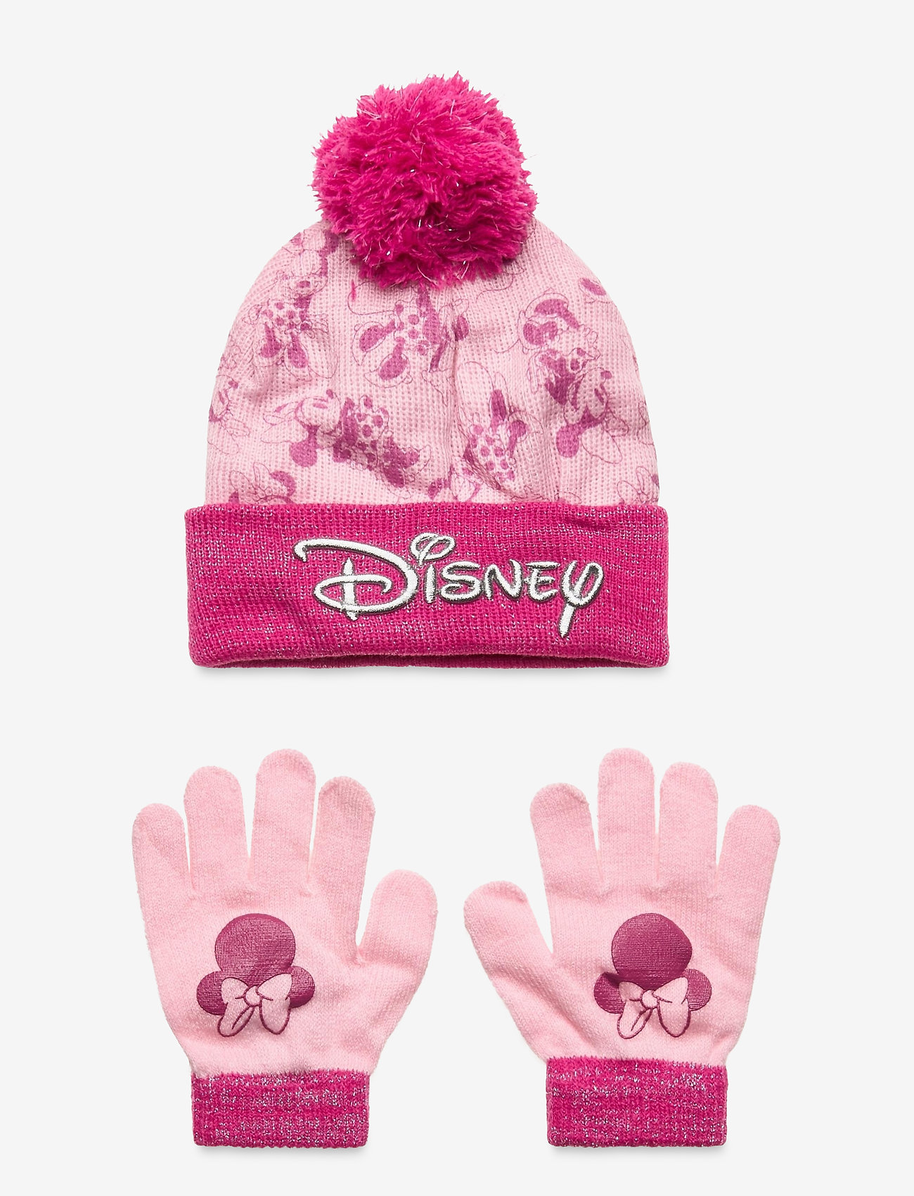 Disney - SET 2 PCS HAT & GLOVES - pink - 0