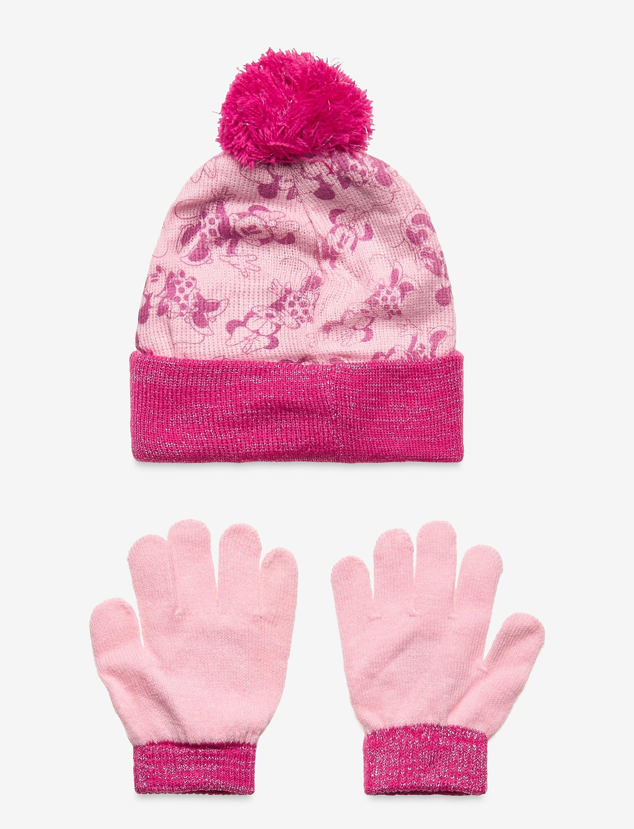 Disney - SET 2 PCS HAT & GLOVES - pink - 1