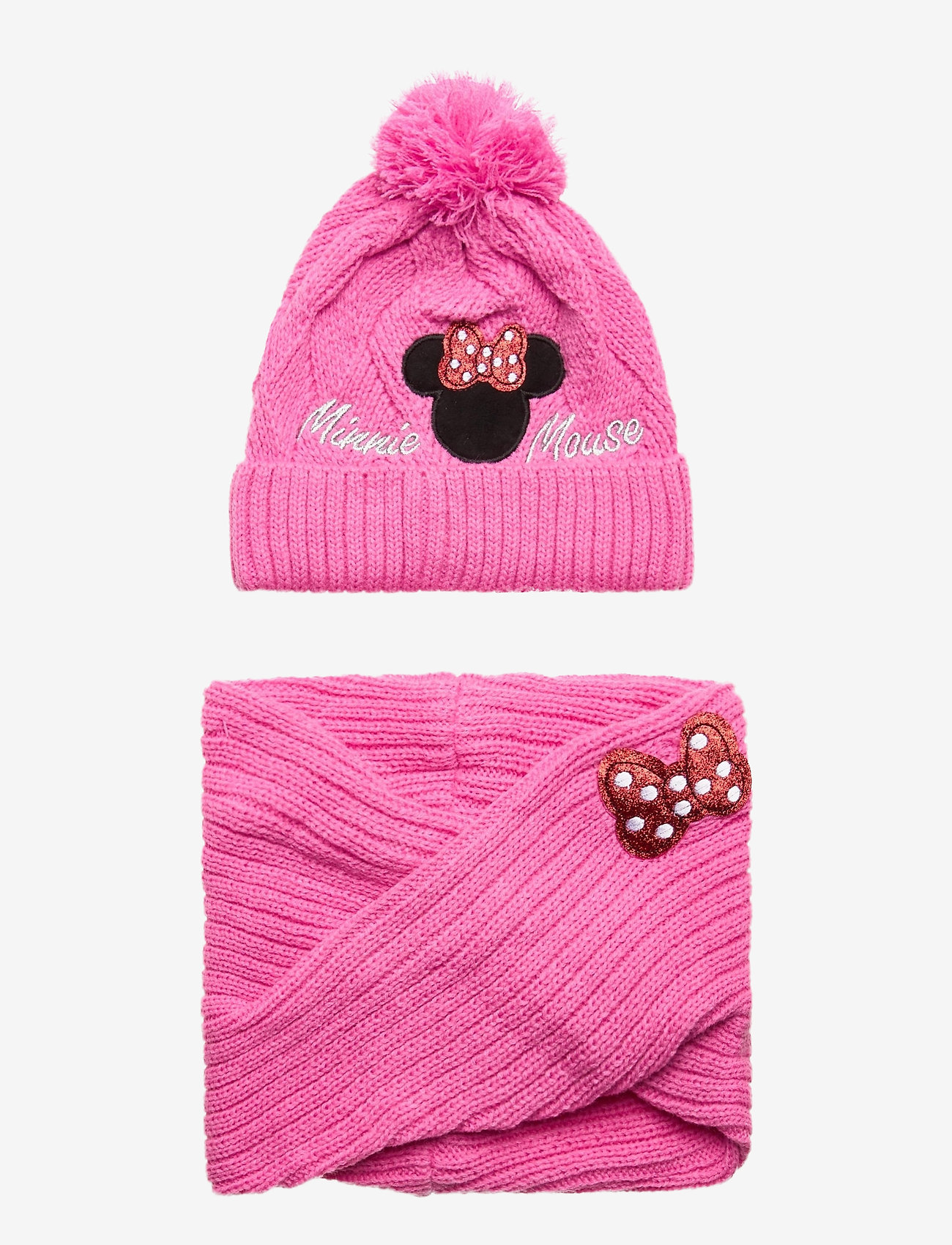 Disney - SET 2 PCS HAT & SCARF - pink - 0