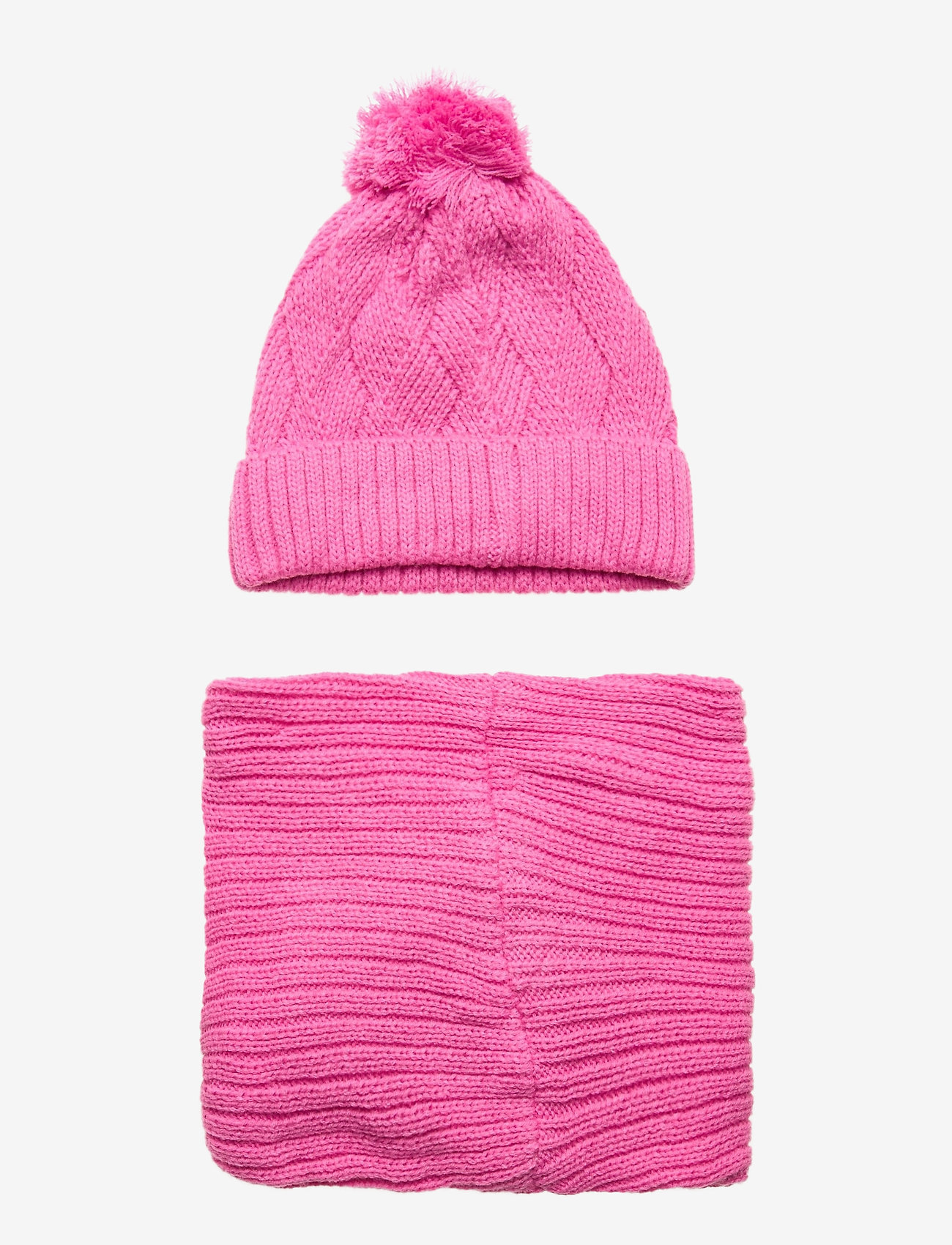 Disney - SET 2 PCS HAT & SCARF - pink - 1