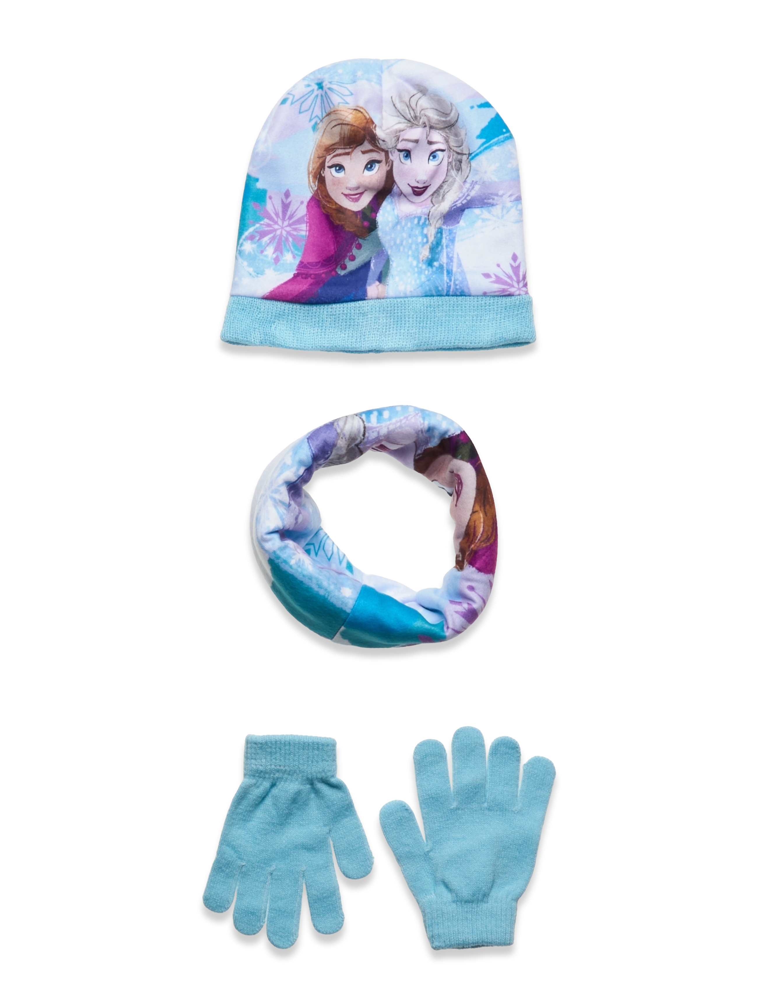 Disney - SET 3 PCS BONNET+COLLAR+GLOVES - light blue - 2