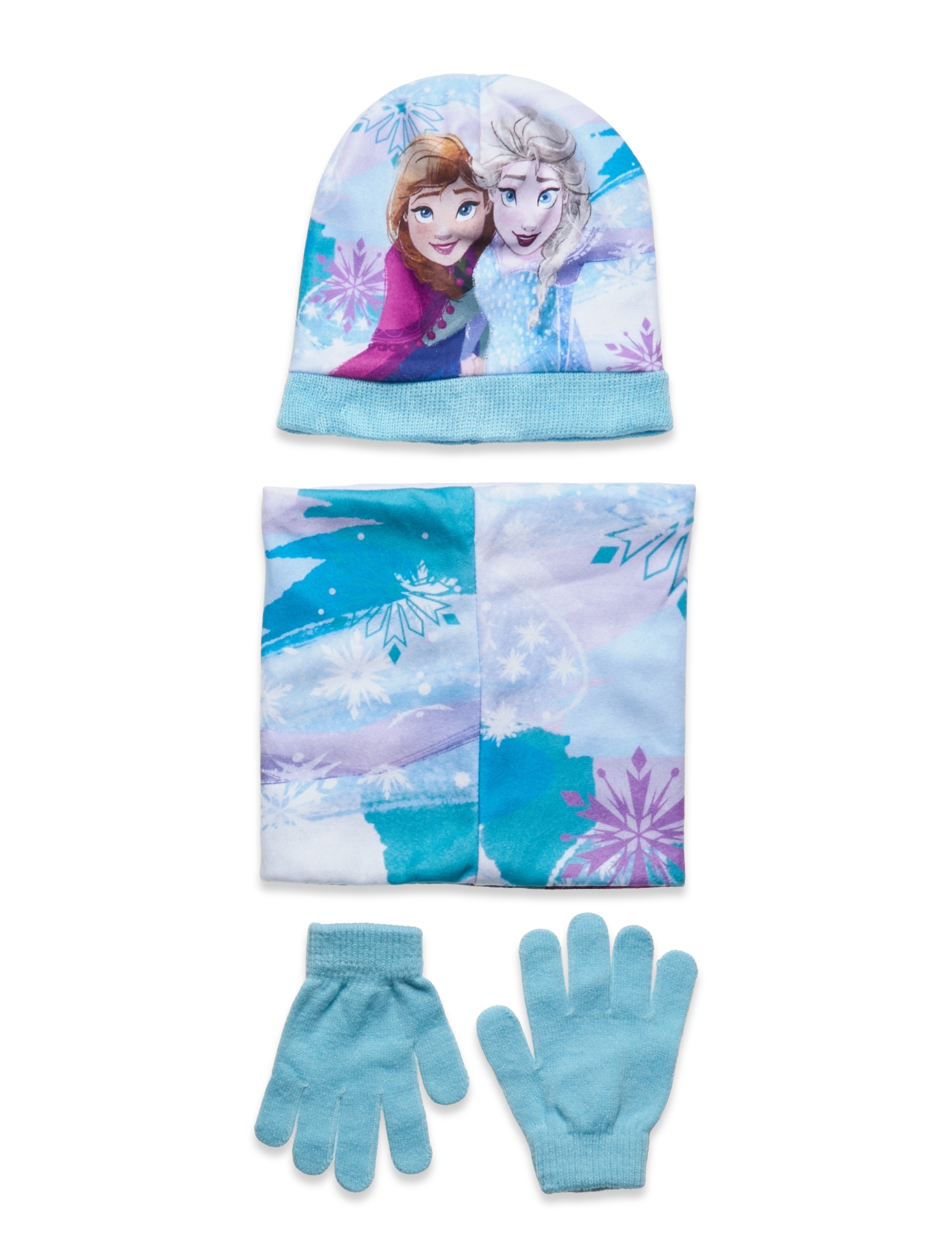 Disney - SET 3 PCS BONNET+COLLAR+GLOVES - light blue - 1