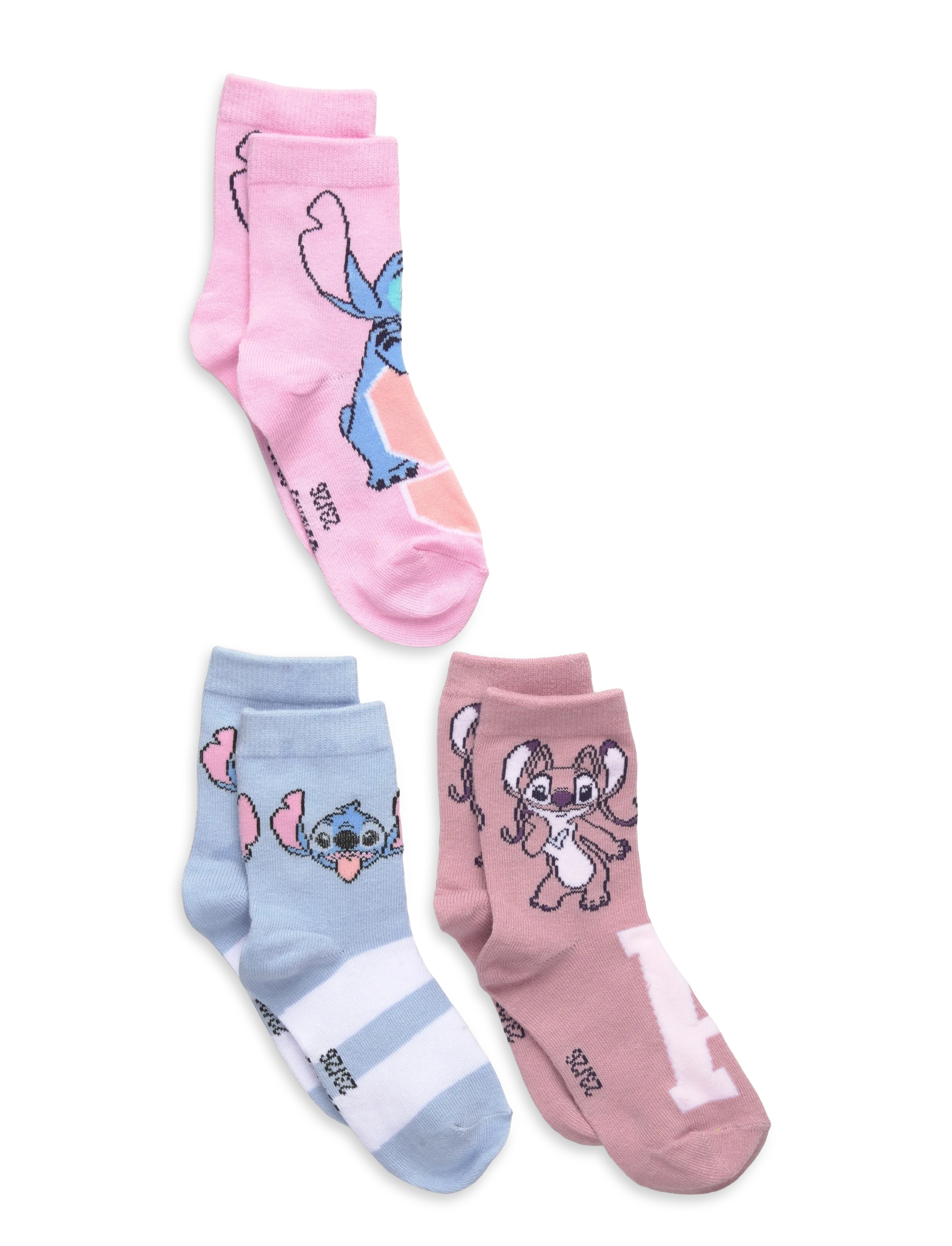 Lilo & Stitch Socks, Børn, Figurstrømper, Multi/mønstret, Str: 23/26
